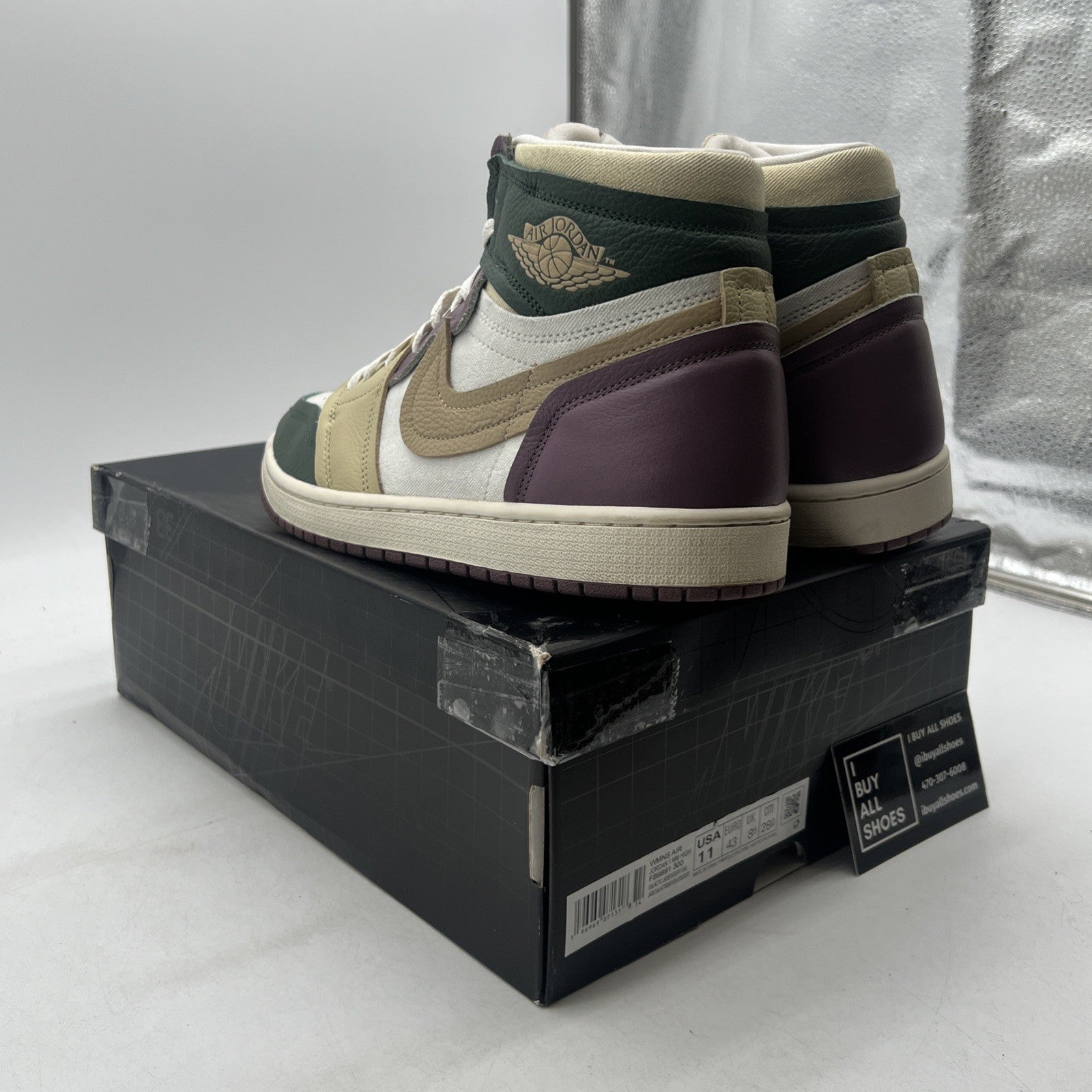 Size 11 - Air Jordan 1 Method of Make High Galactic Jade W (FB9891-300)