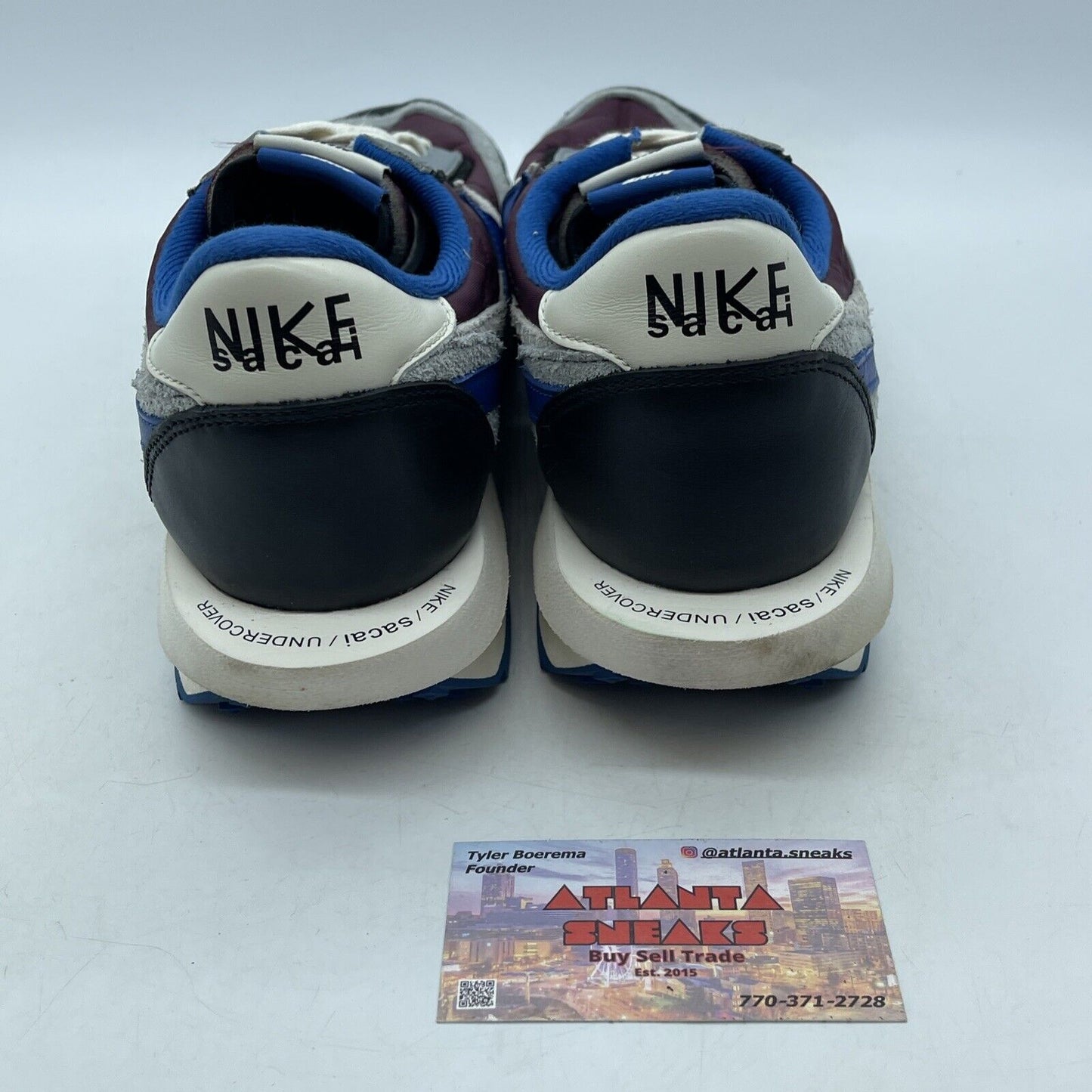Size 11.5 - Nike sacai x Undercover x LDWaffle Night Maroon Team Royal Suede