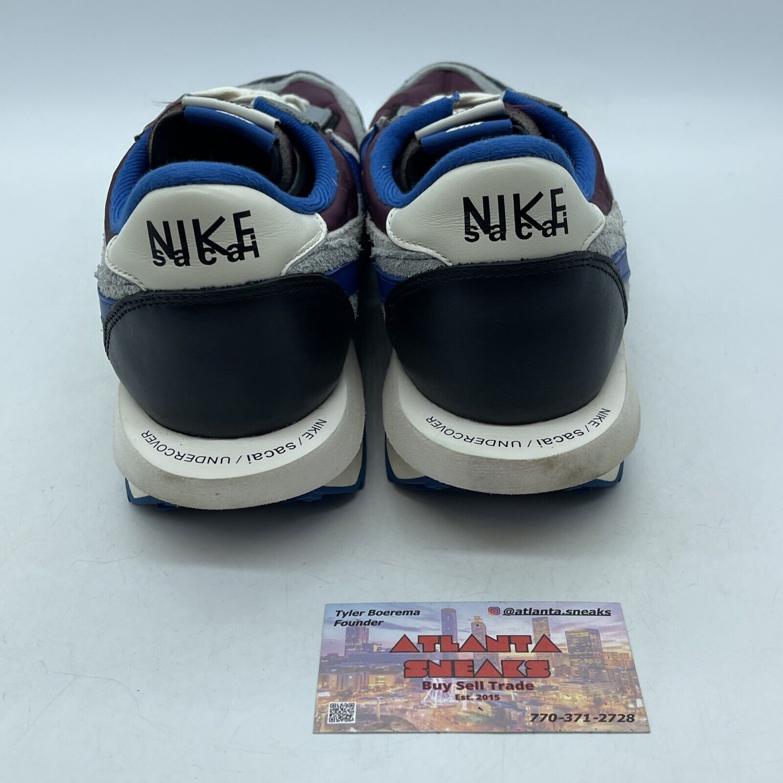 Size 11.5 - Nike sacai x Undercover x LDWaffle Night Maroon Team Royal Suede