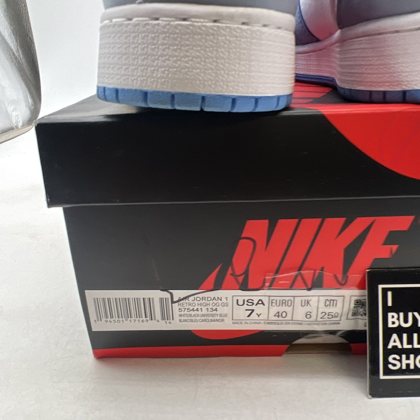 Size 7 - Air Jordan 1 Retro OG High University Blue (575441-134)