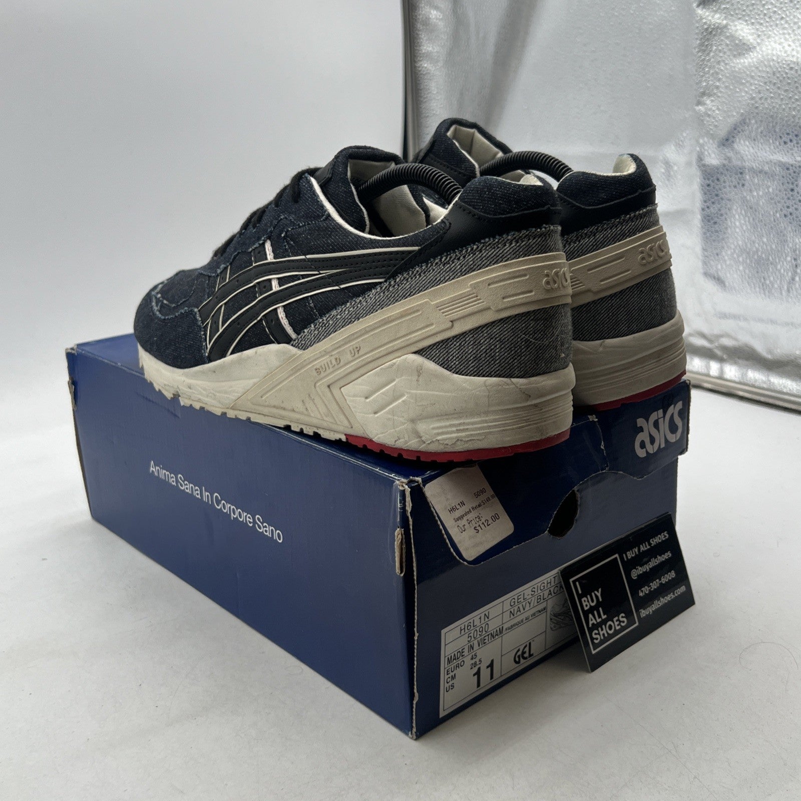 Size 11 - Asics Gel Sight Selvedge Denim (H6L1N5090)