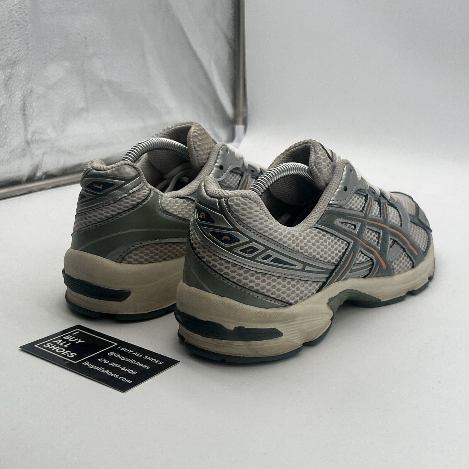 Size 9.5 - ASICS Gel 1130 White Ironclad (1201A256-110)