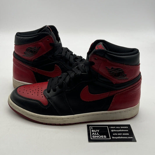 Size 9.5 - Air Jordan 1 Retro OG High Banned, Bred (555088-001)