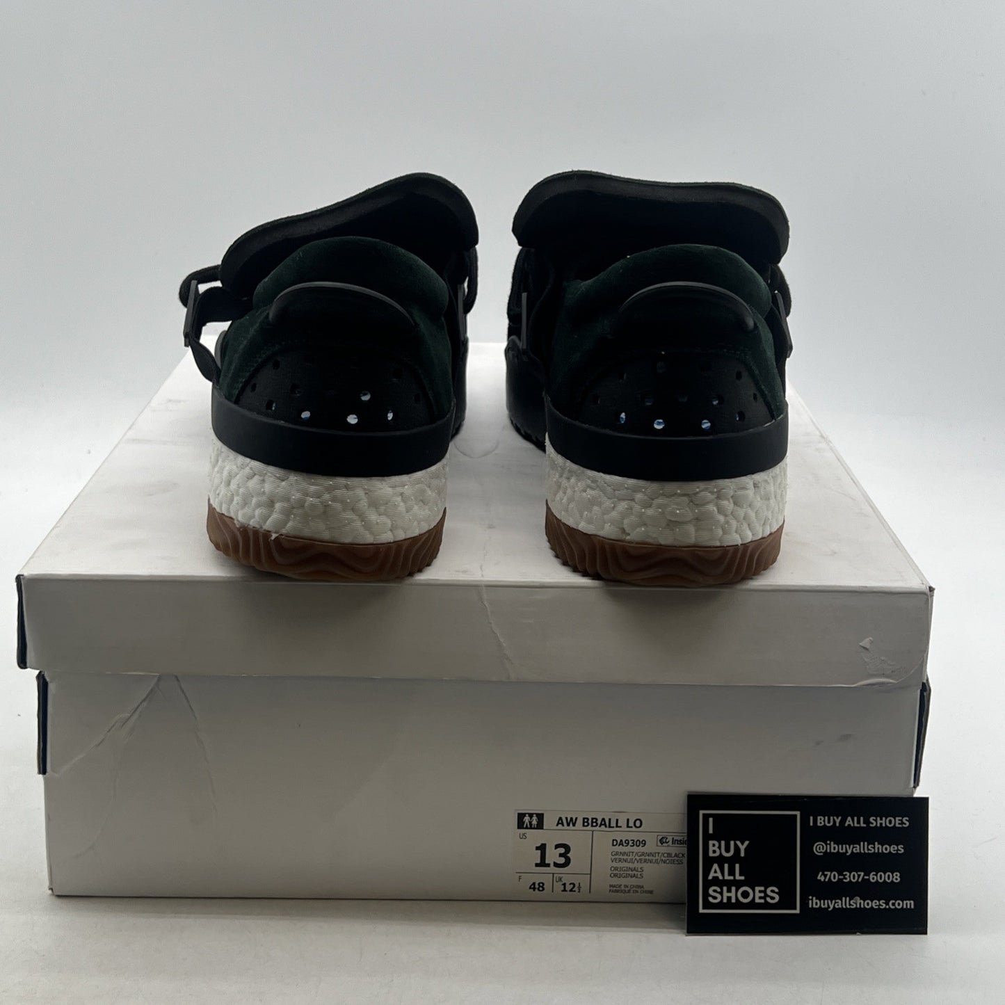Size 13 - adidas Alexander Wang x AW BBall Low Green Night (DA9309)