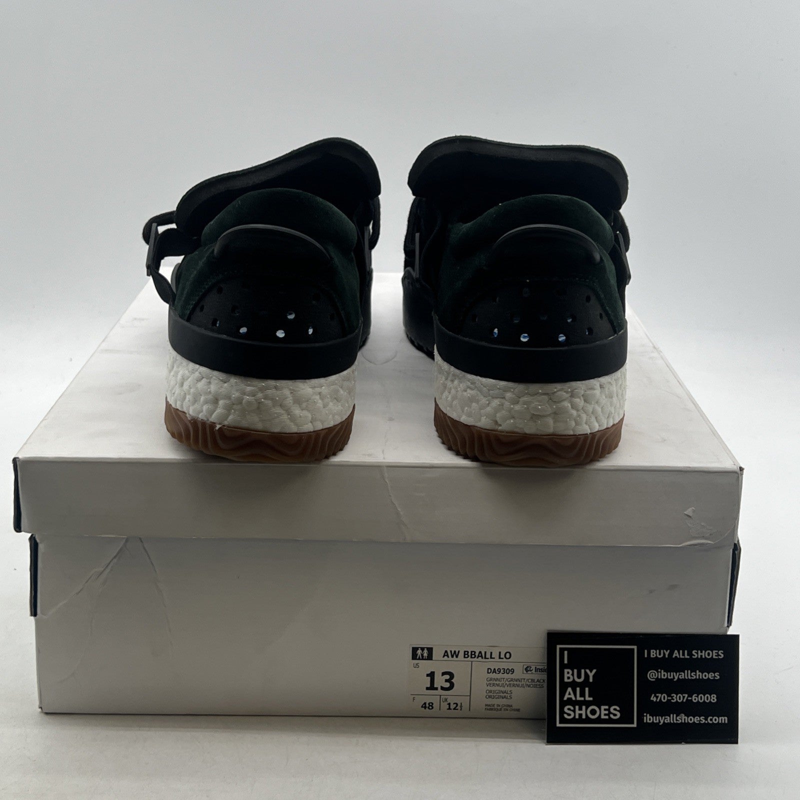Size 13 - adidas Alexander Wang x AW BBall Low Green Night (DA9309)