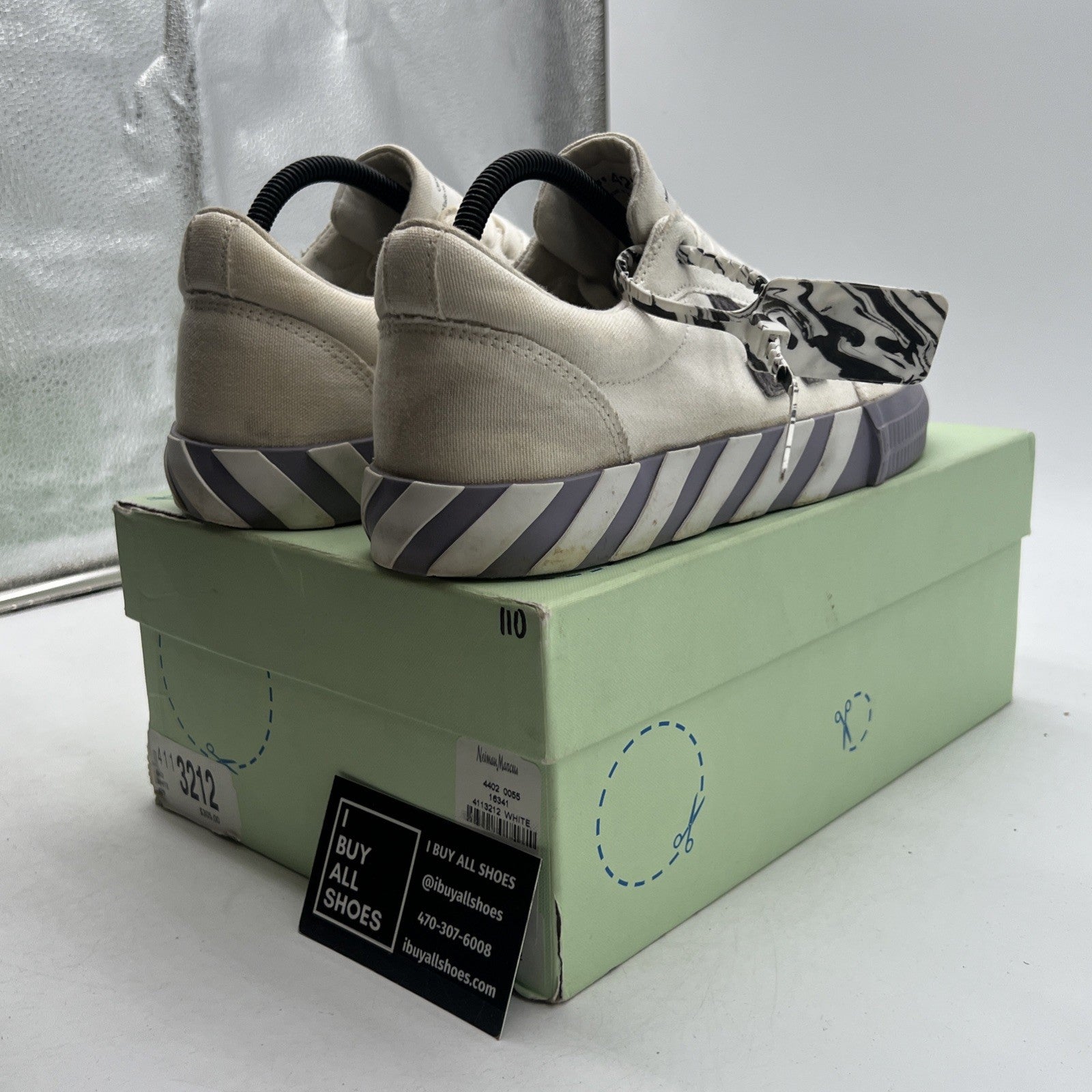 Size 42 - Off-White Vulc Sneaker White ,Light Blue, Grey (OMIA085F21FAB0010109)