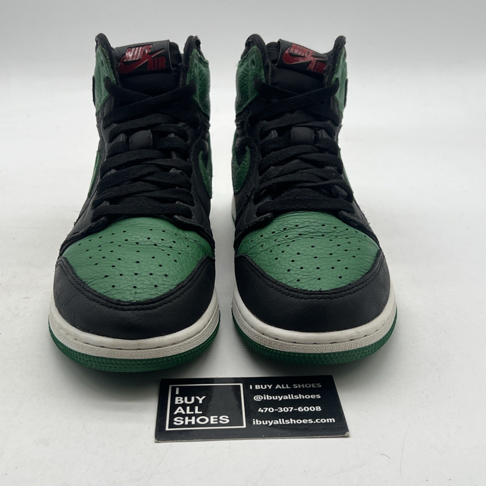 Size 7Y - Air Jordan 1 Retro OG High Pine Green 2.0 (555088-030)