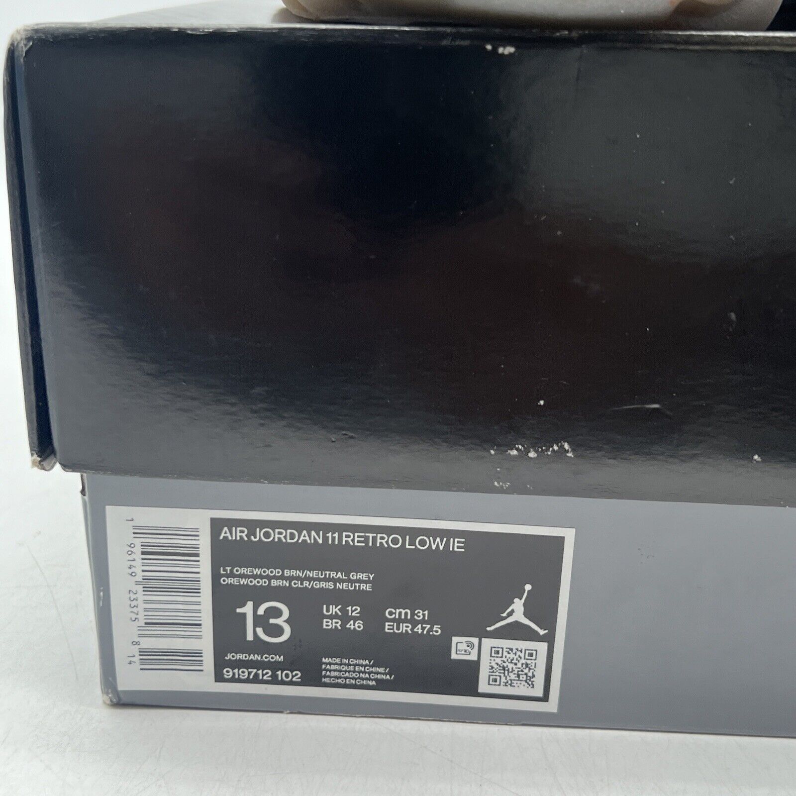 Size 13 - Air Jordan 11 Retro IE Low Light Orewood Brown Leather (919712-102)