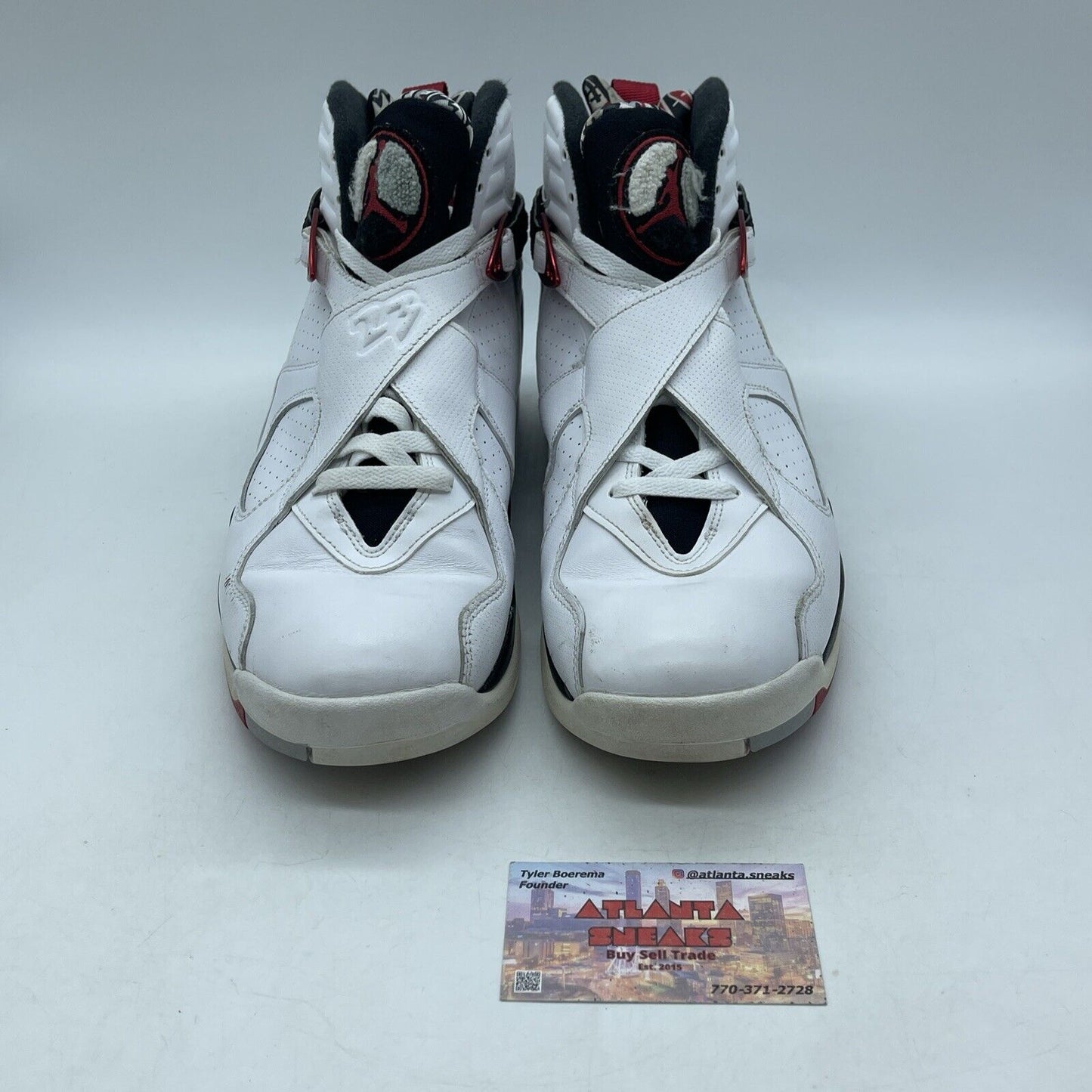 Size 11 - Air Jordan 8 Retro Alternate Red Black White Leather (305381-104)