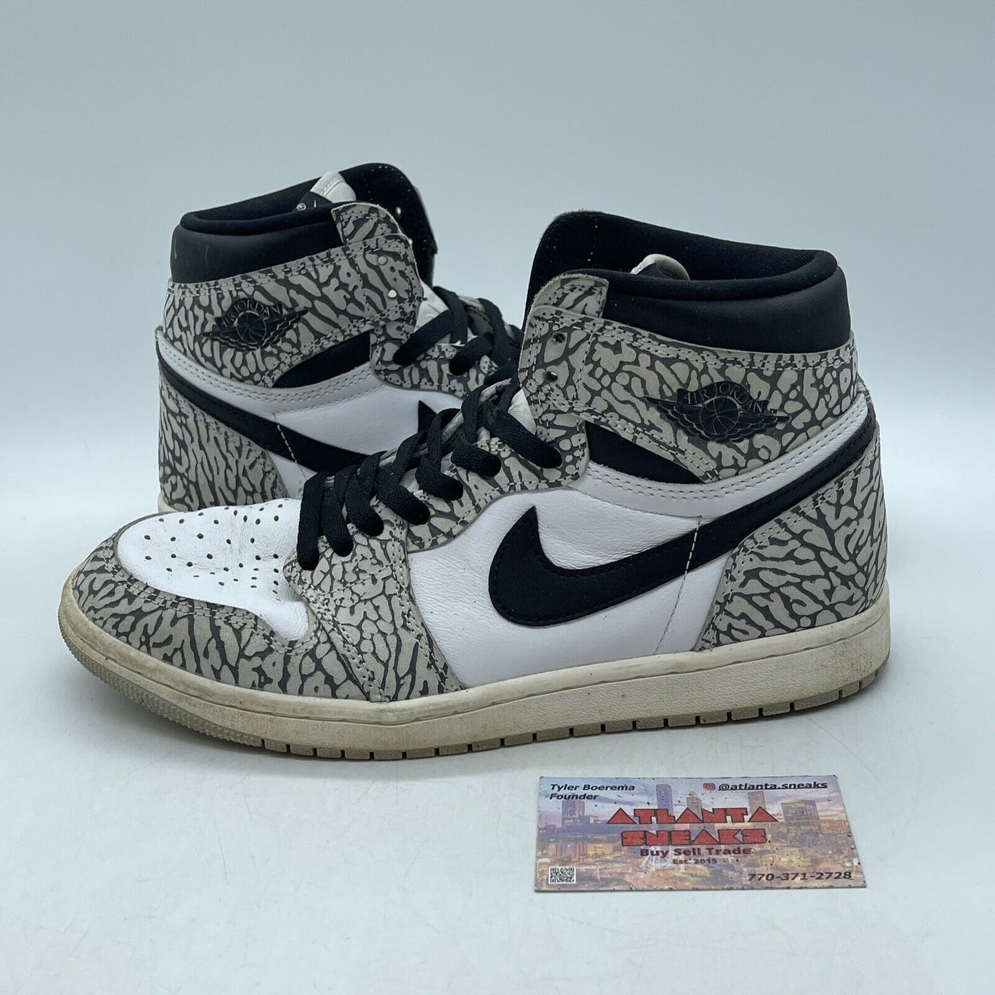 Size 8.5 - Air Jordan 1 Retro OG High White Cement Grey Suede (DZ5485-052)