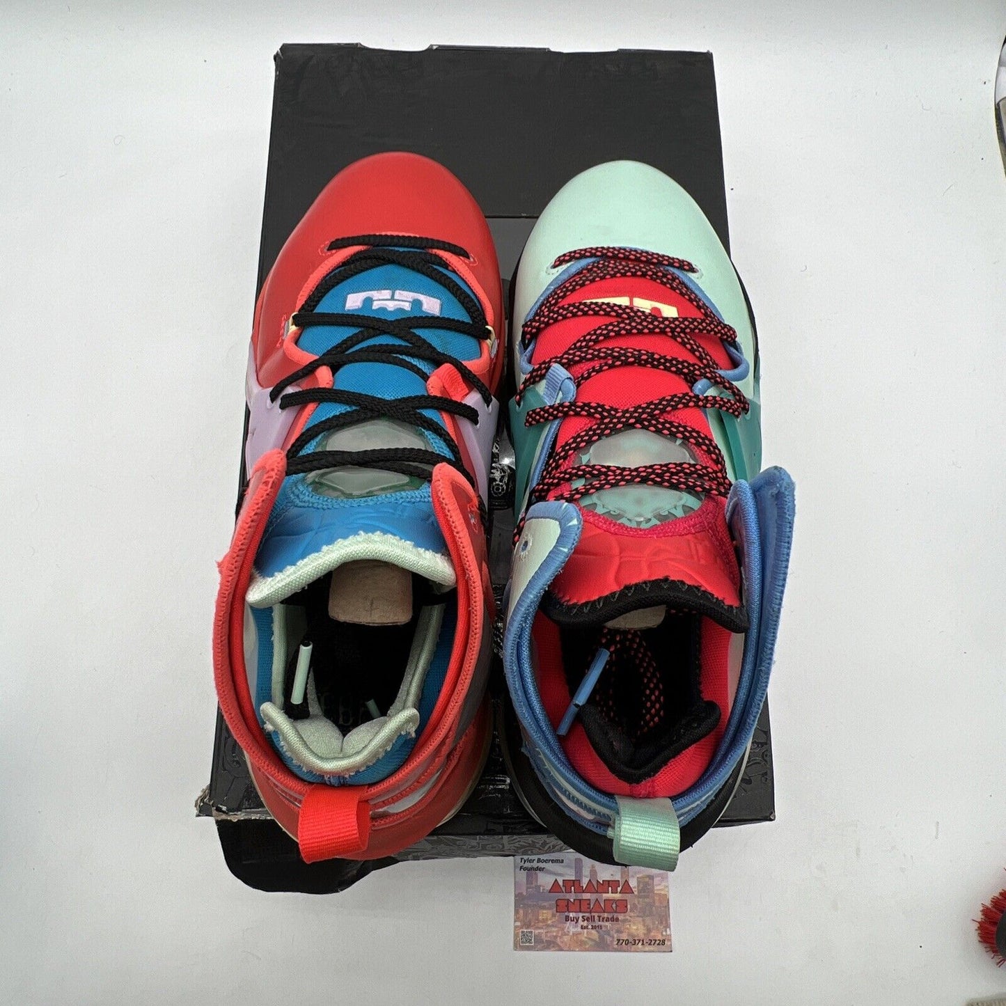 Size 10 - Nike LeBron 19 LeBronival Blue Red Black Yellow Aqua (DQ7548-600)