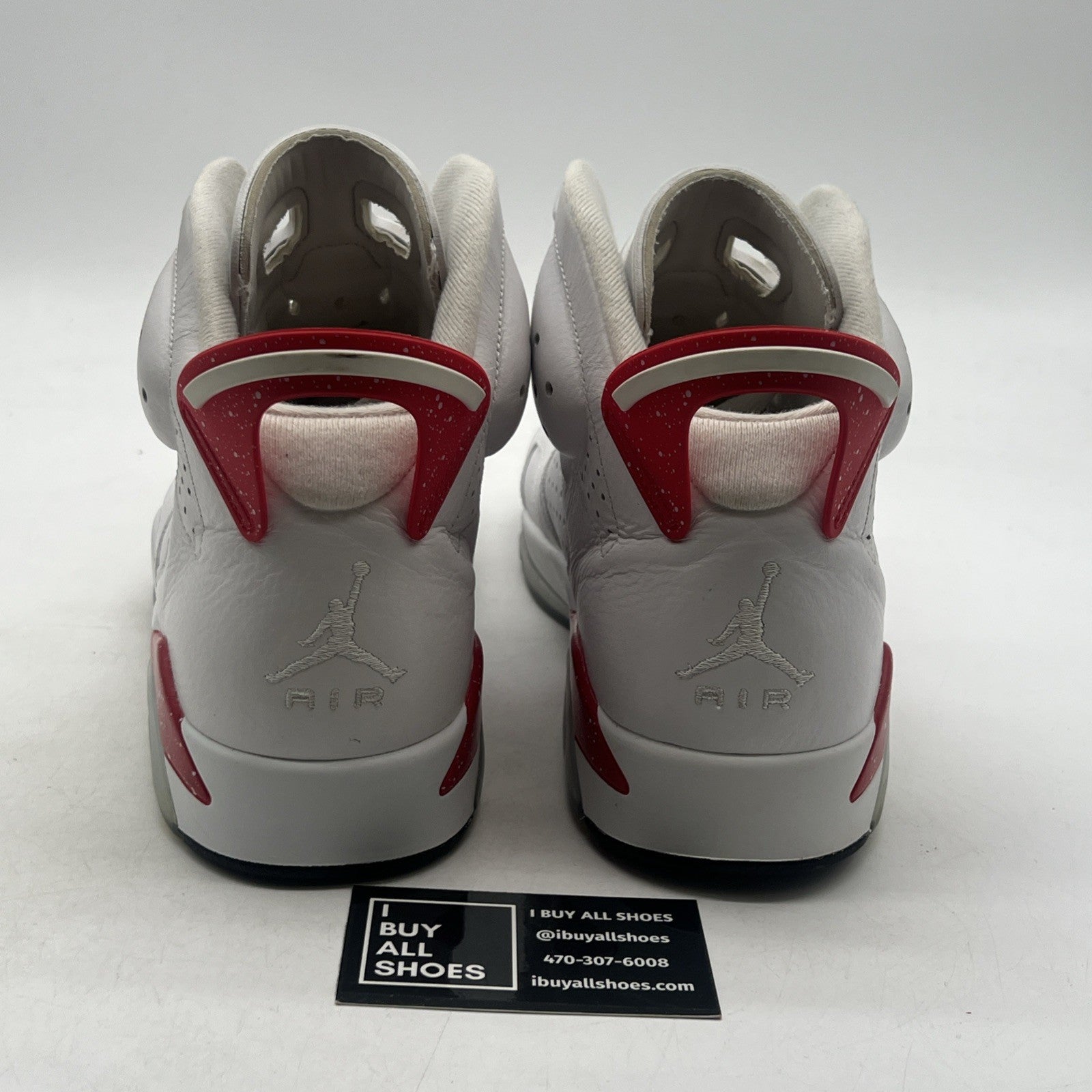 Size 12.5 - Air Jordan 6 White and University Red 2022 (CT8529-162)