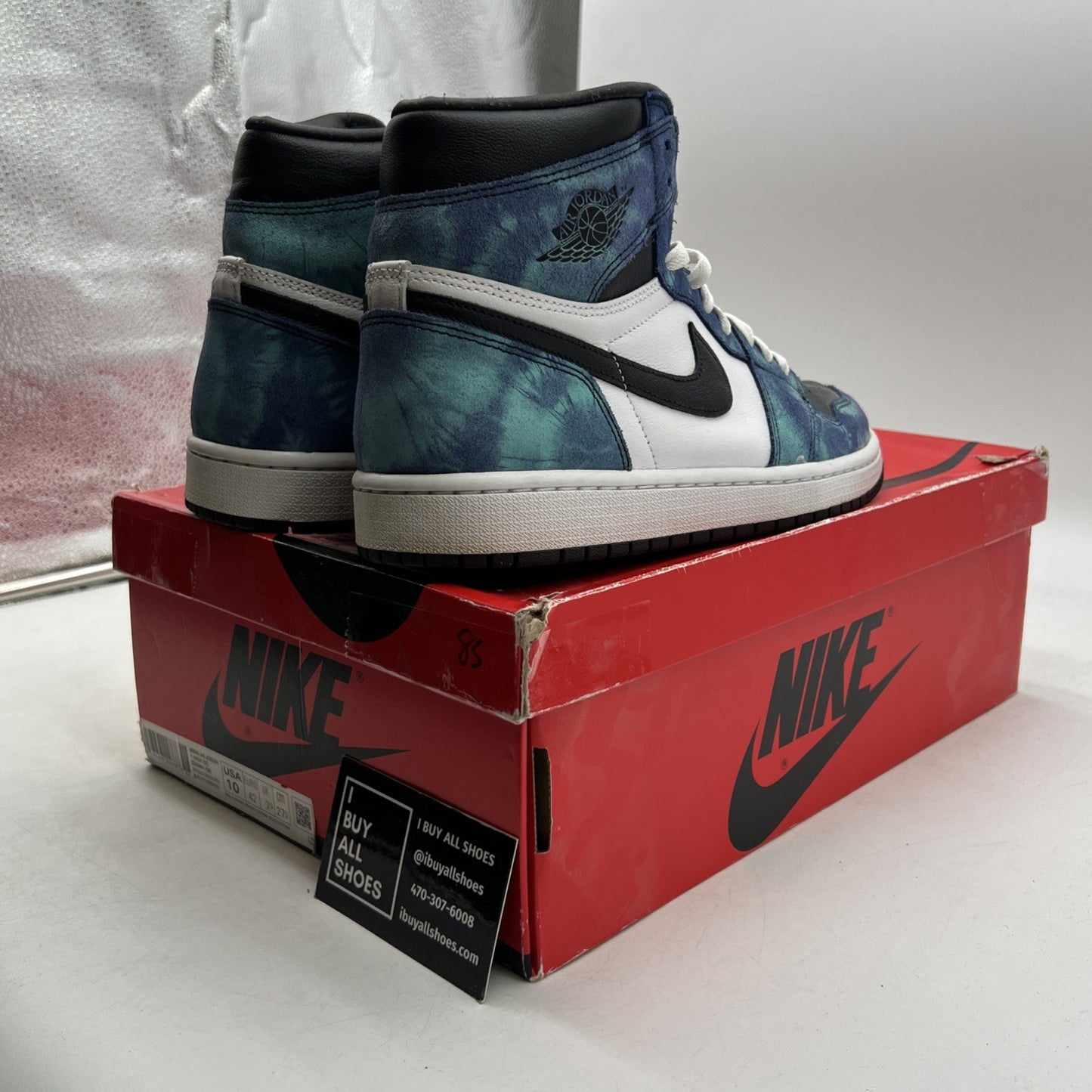 Size 10 - Air Jordan 1 Retro OG High Tie-Dye W (CD0461-100)