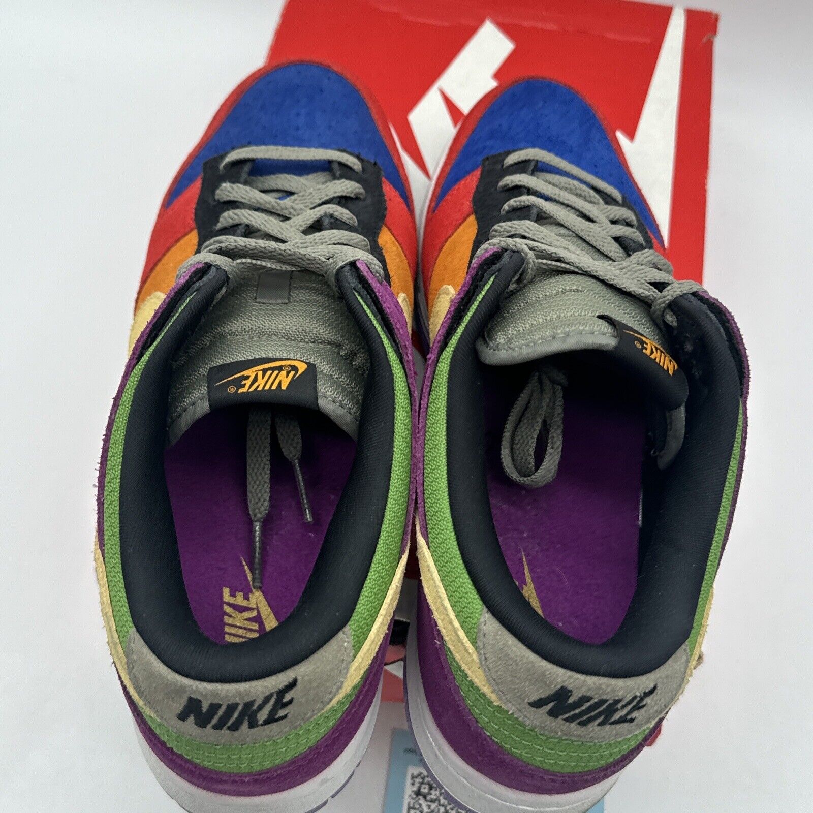 Size 9 - Nike Dunk Low SP Retro Viotech 2019 Suede Multi Color Purple Orange OG