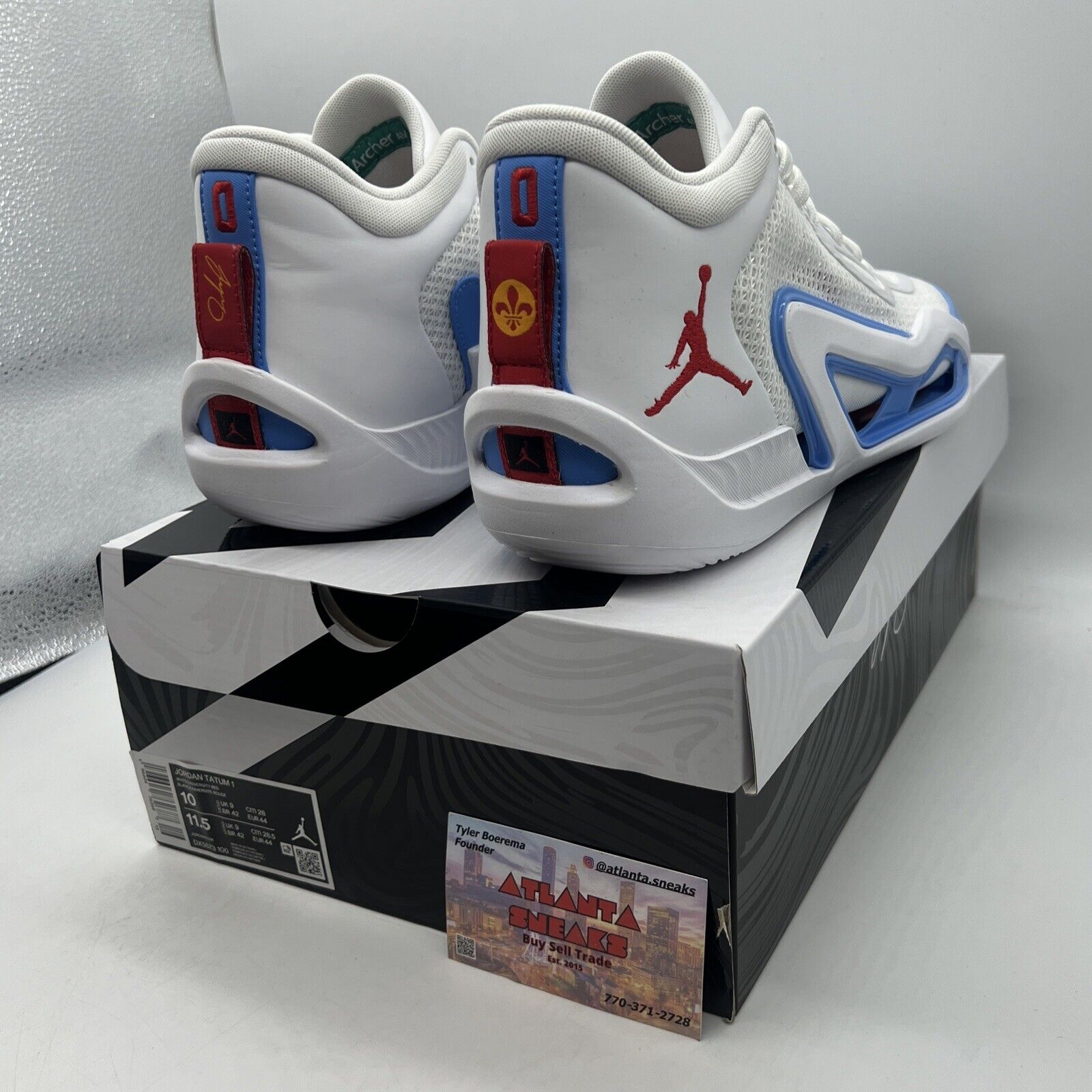 Size 10 - Jordan Tatum 1 Mid St. Louis Brand New Og All