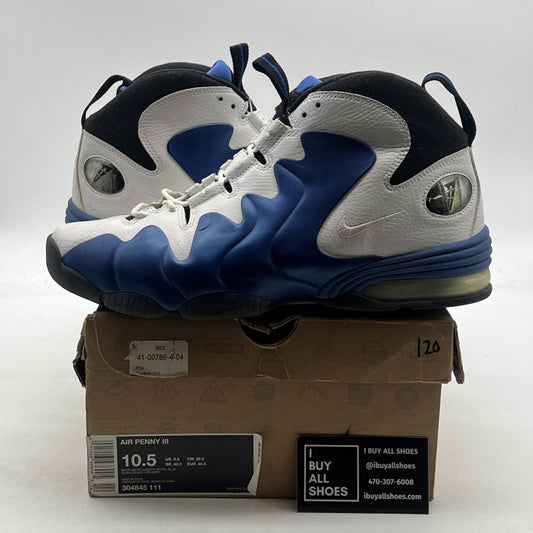Size 10.5 - Nike Air Penny 3 Retro Royal White (304845-111)
