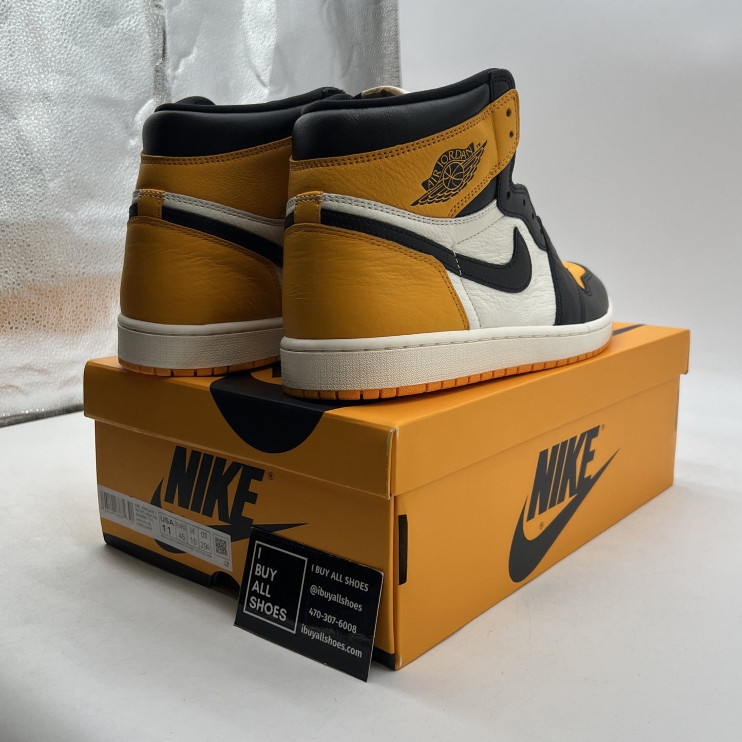 Size 11 - Air Jordan 1 Retro OG High Yellow Toe (555088-711)