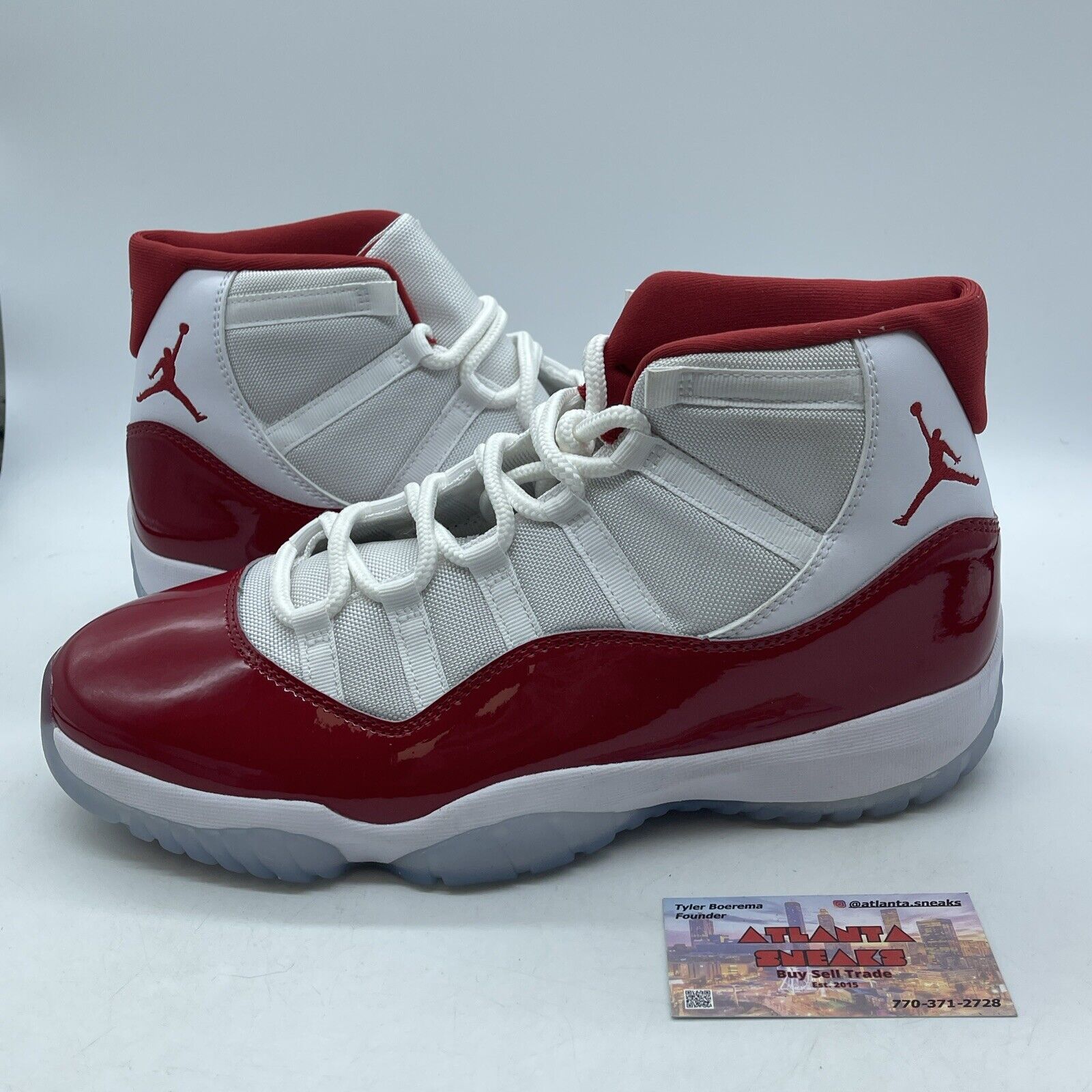 Size 11.5 - Jordan 11 Retro High Cherry White Red Leather (CT8012-116)