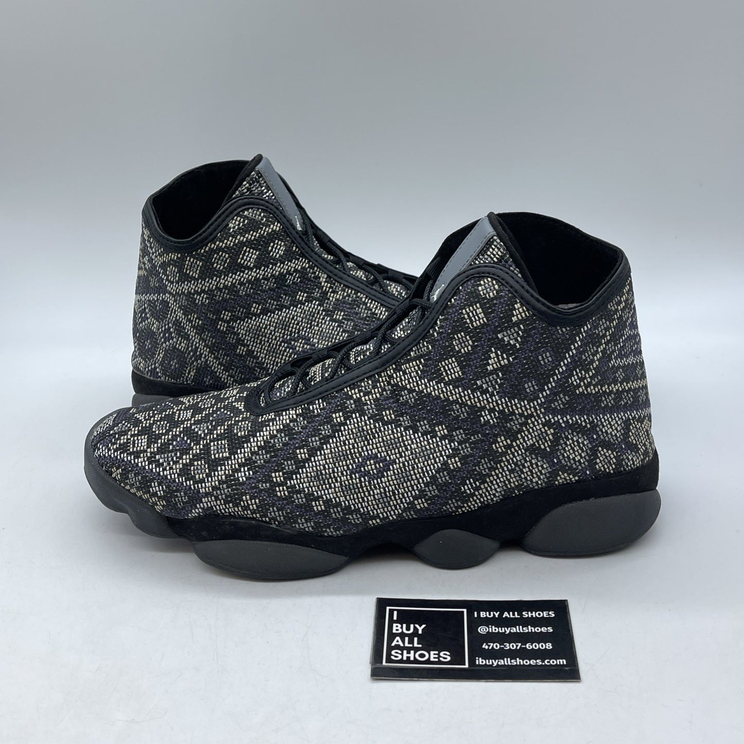 Size 11 - Jordan Horizon Premium BHM Black Purple Grey Suede (822333-022)