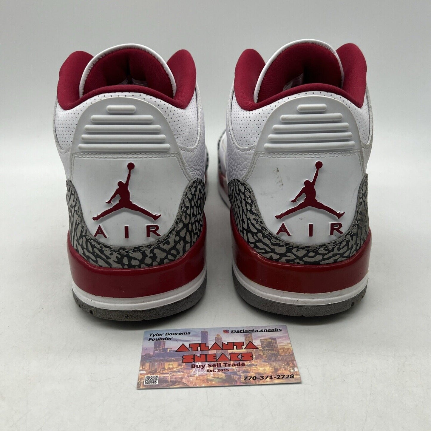 Size 14 - Jordan 3 Retro Mid Cardinal Red White Leather (CT8532-126)