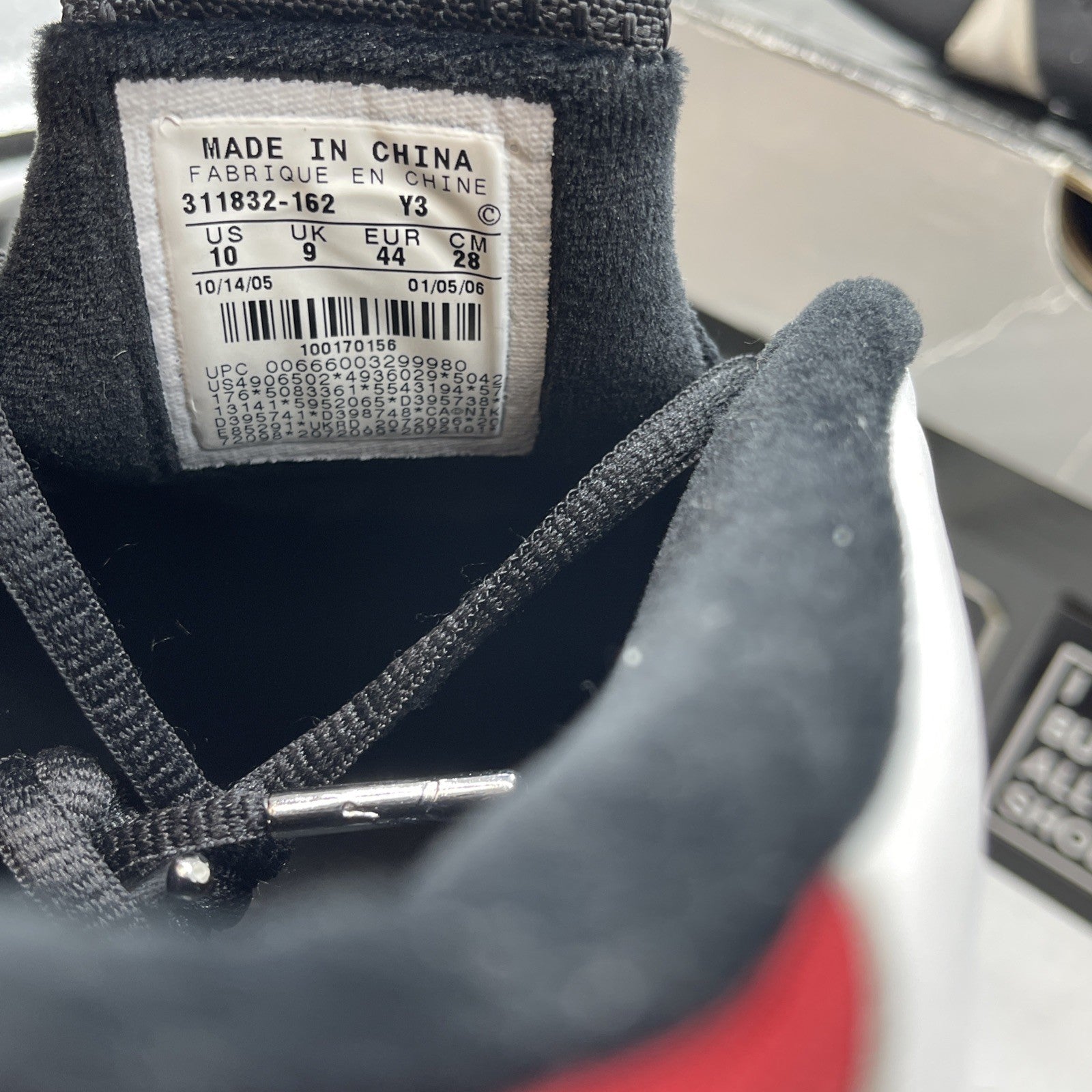 Size 10 - Air Jordan 14 Retro 2006 Black Toe  White Suede Leather (311832-162)