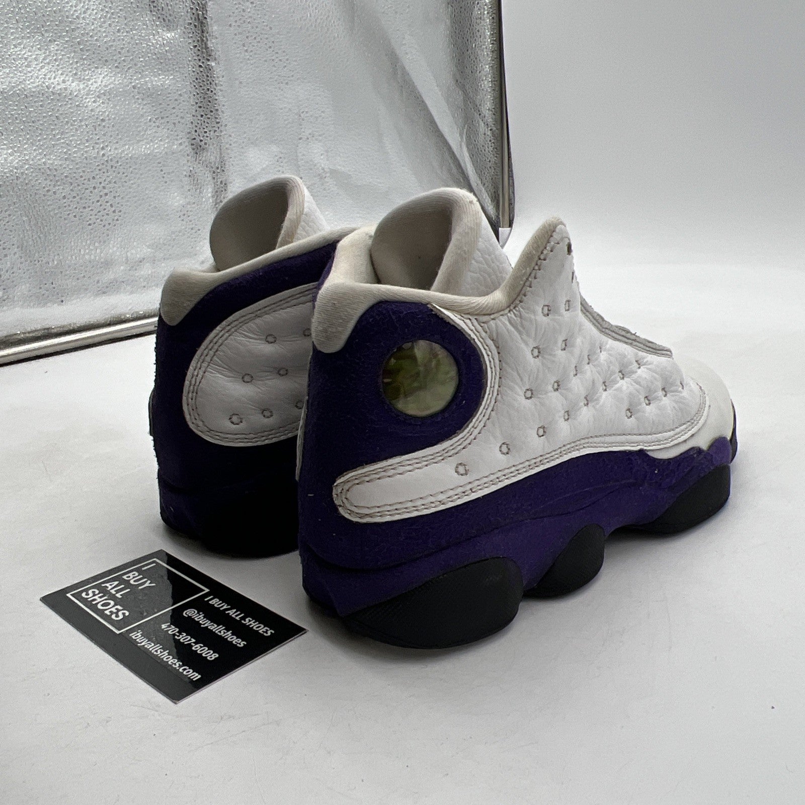 Size 4Y - Air Jordan 13 Retro Mid Lakers (884129-105)