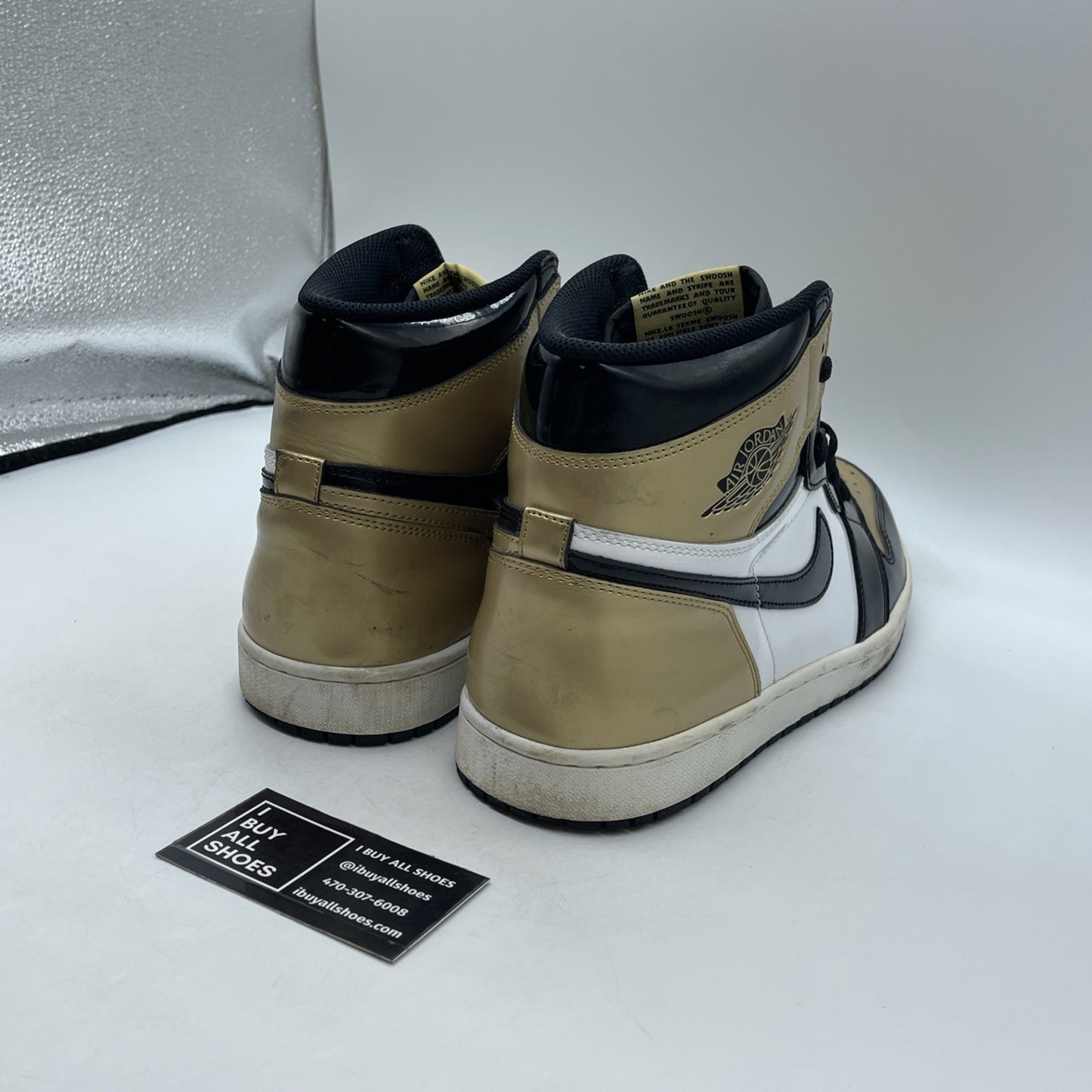 Size 13 - Air Jordan 1 Retro OG NRG High Gold Toe (861428-007)