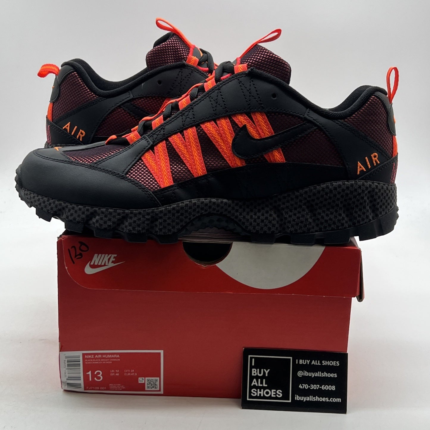 Size 13 - Air Humara 'Black Bright Crimson' (FJ7109-001)