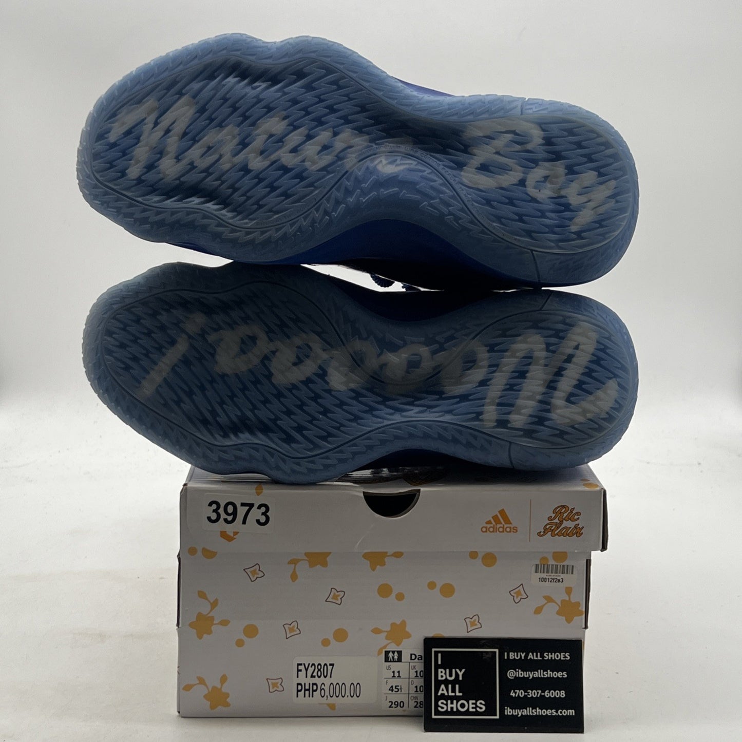 Size 11 - adidas Ric Flair x Dame 7 Royal Blue (FY2807)