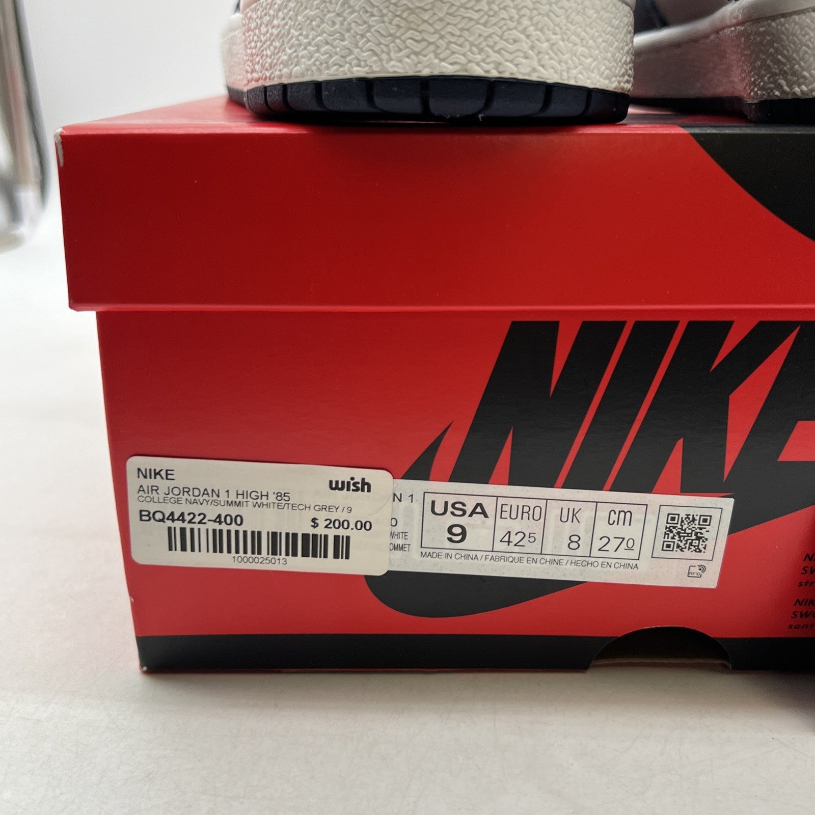 Size 9 - Air Jordan 1 Retro '85 High Georgetown (BQ4422-400)