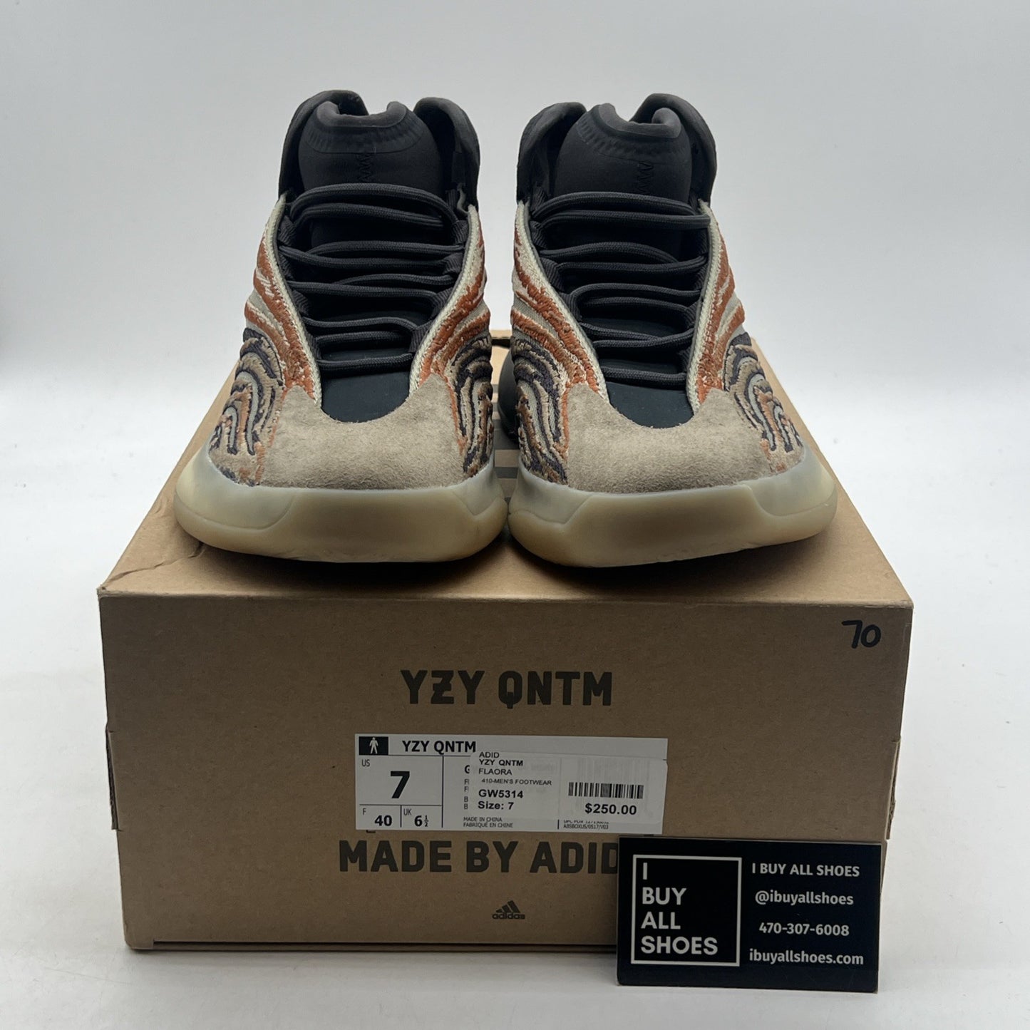 Size 7 - adidas Yeezy Quantum Flash Orange (GW5314)