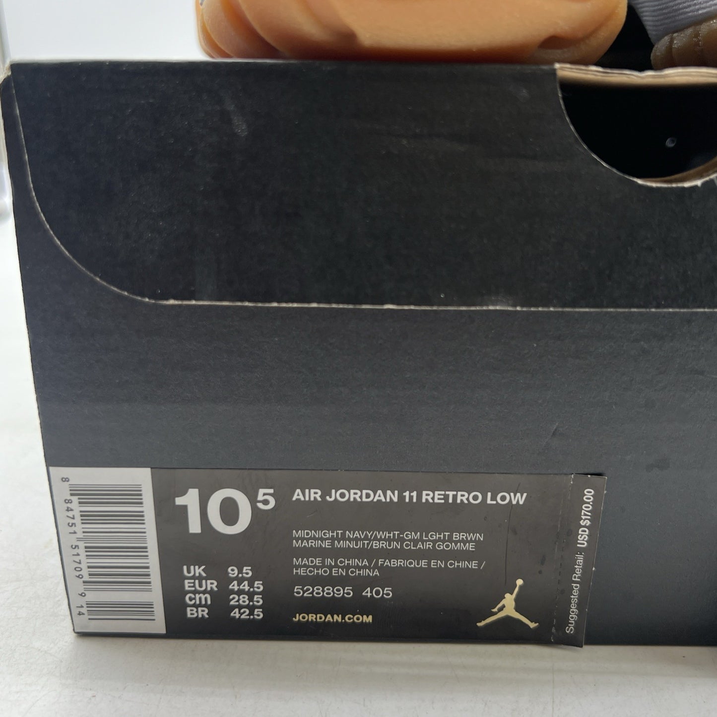 Size 10.5 - Air Jordan 11 Retro Low Navy Gum (528895-405)