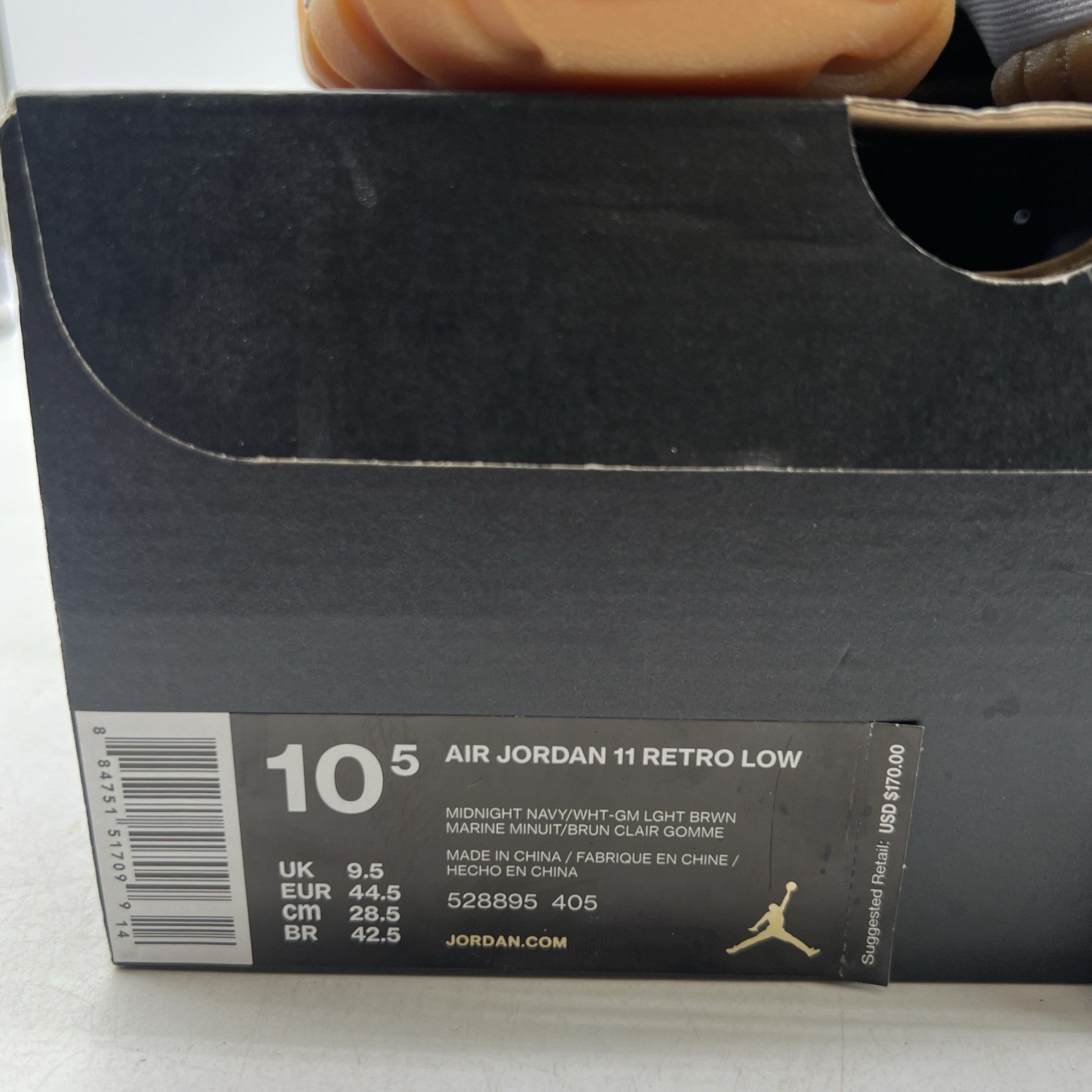 Size 10.5 - Air Jordan 11 Retro Low Navy Gum (528895-405)