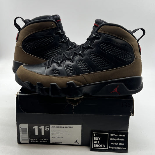 Size 11.5 - Air Jordan 9 Retro 2012 Olive (302370-020)