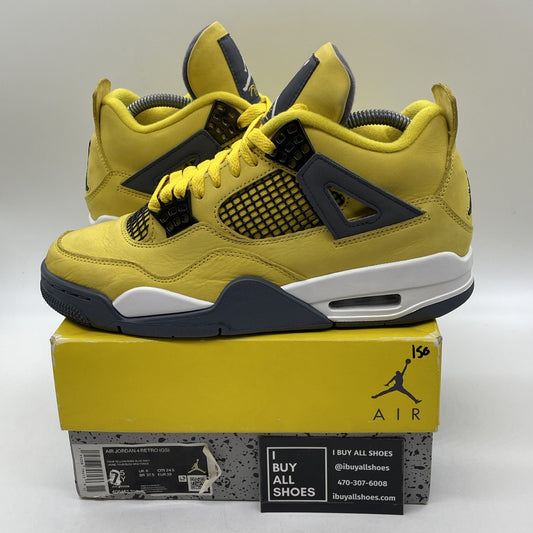 Size 7.5Y - Air Jordan 4 Retro GS Tour Yellow 2021 Suede Leather (408452700)