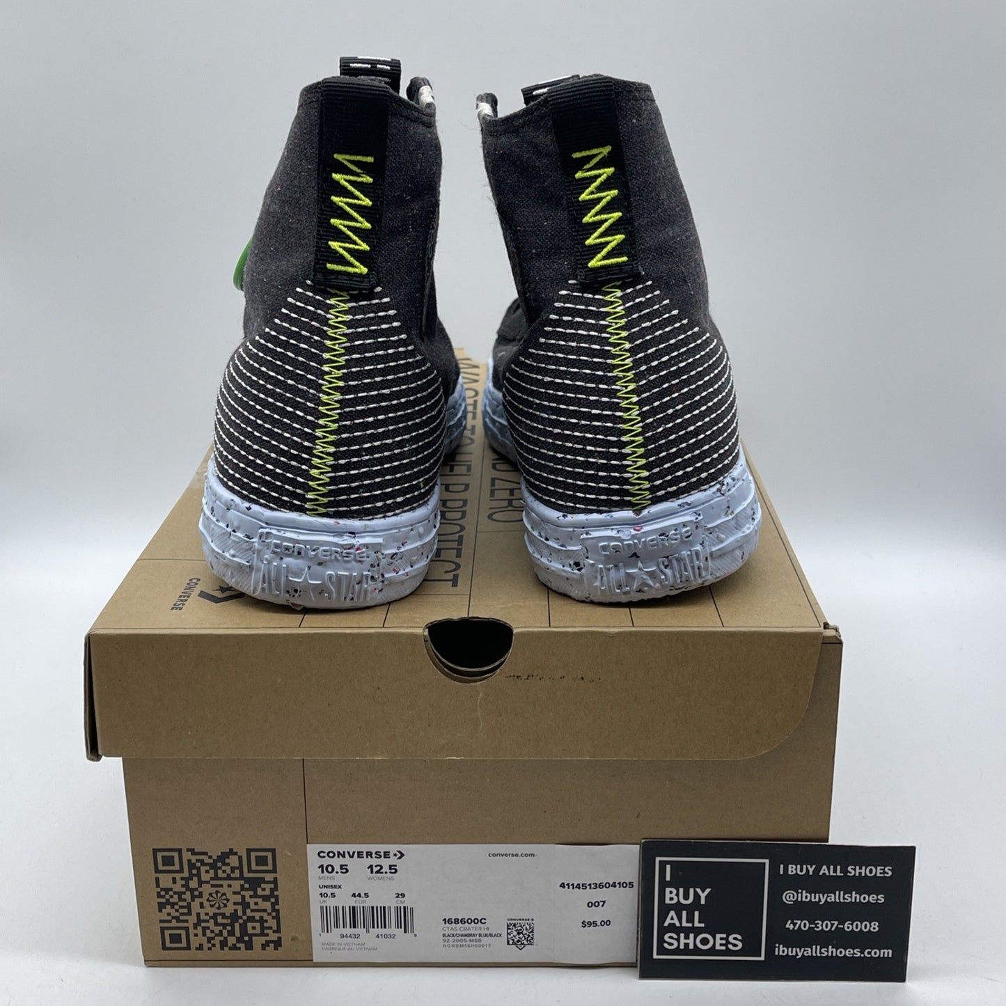 Size 10.5 - Converse Chuck Taylor All Star Crater High Black