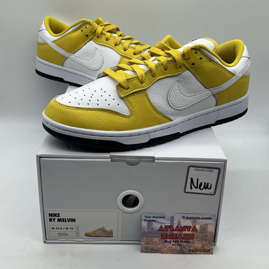 Size 10.5 - Nike Dunk Low Nike By You NikeiD Yellow / White / Black