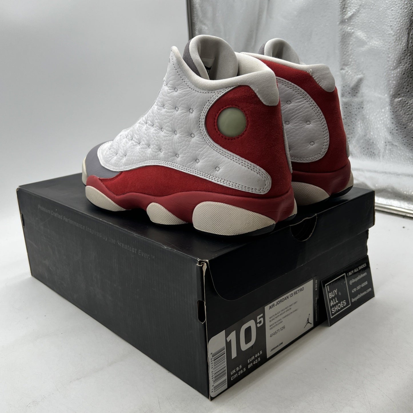Size 10.5 - Air Jordan 13 Retro 2014 Grey Toe (414571-126)