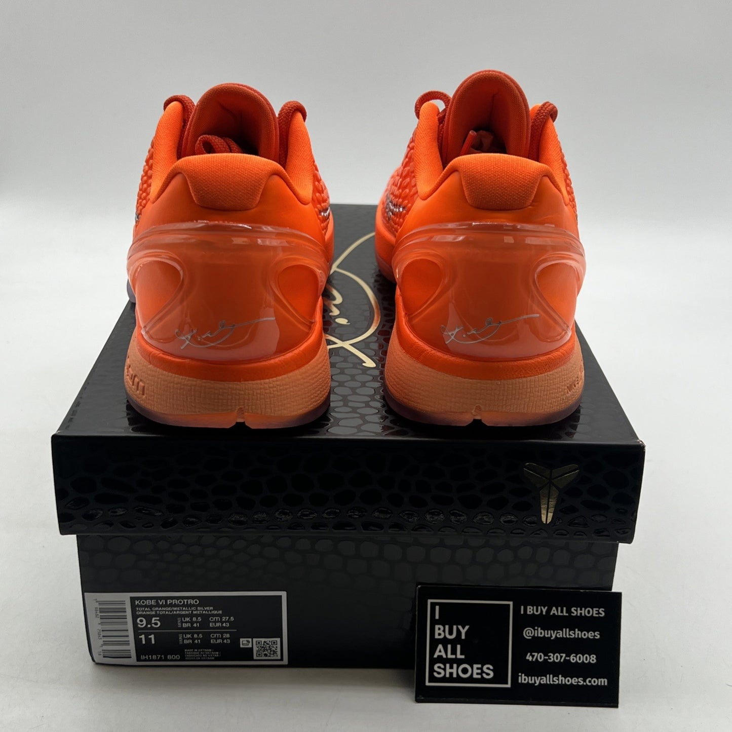 Size 9.5 - Nike Zoom Kobe 6 Protro Total Orange (IH1871-800)