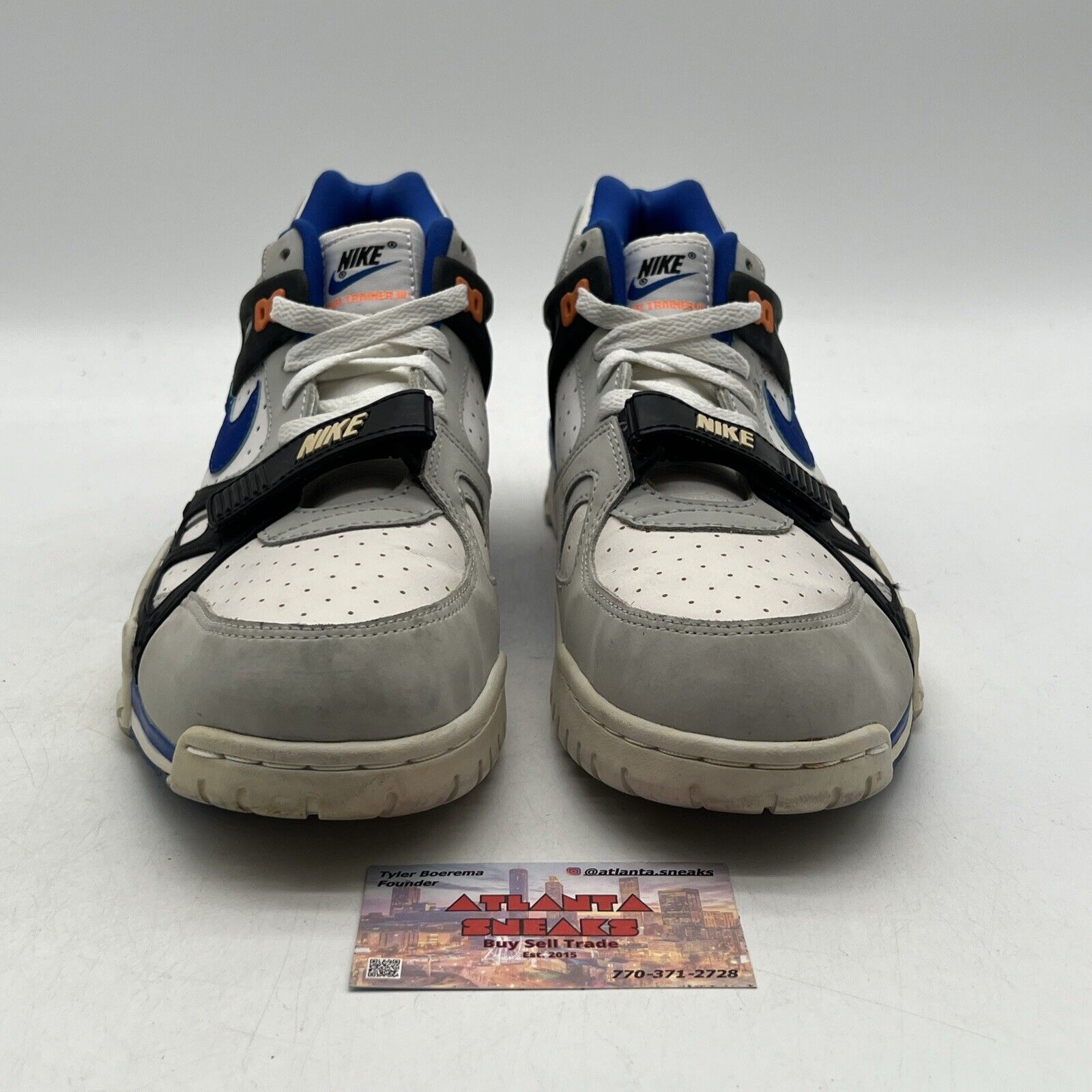 Size 12 - Nike Air Trainer 3 Auburn Blue Orange White Grey (705426-001)