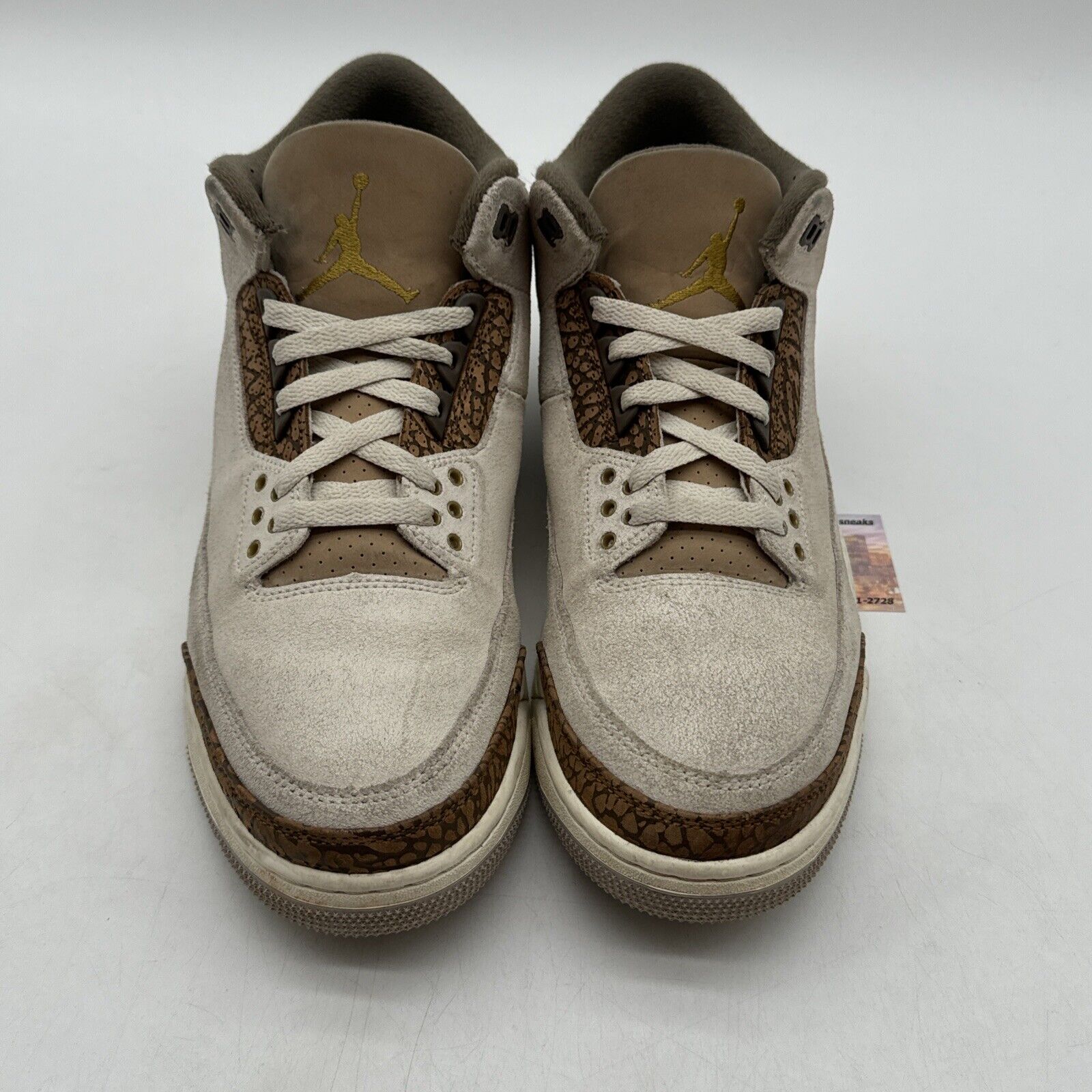 Size 11  Men’s - Jordan 3 Retro Low Palomino Brown Cream Suede Cracked Aged Look