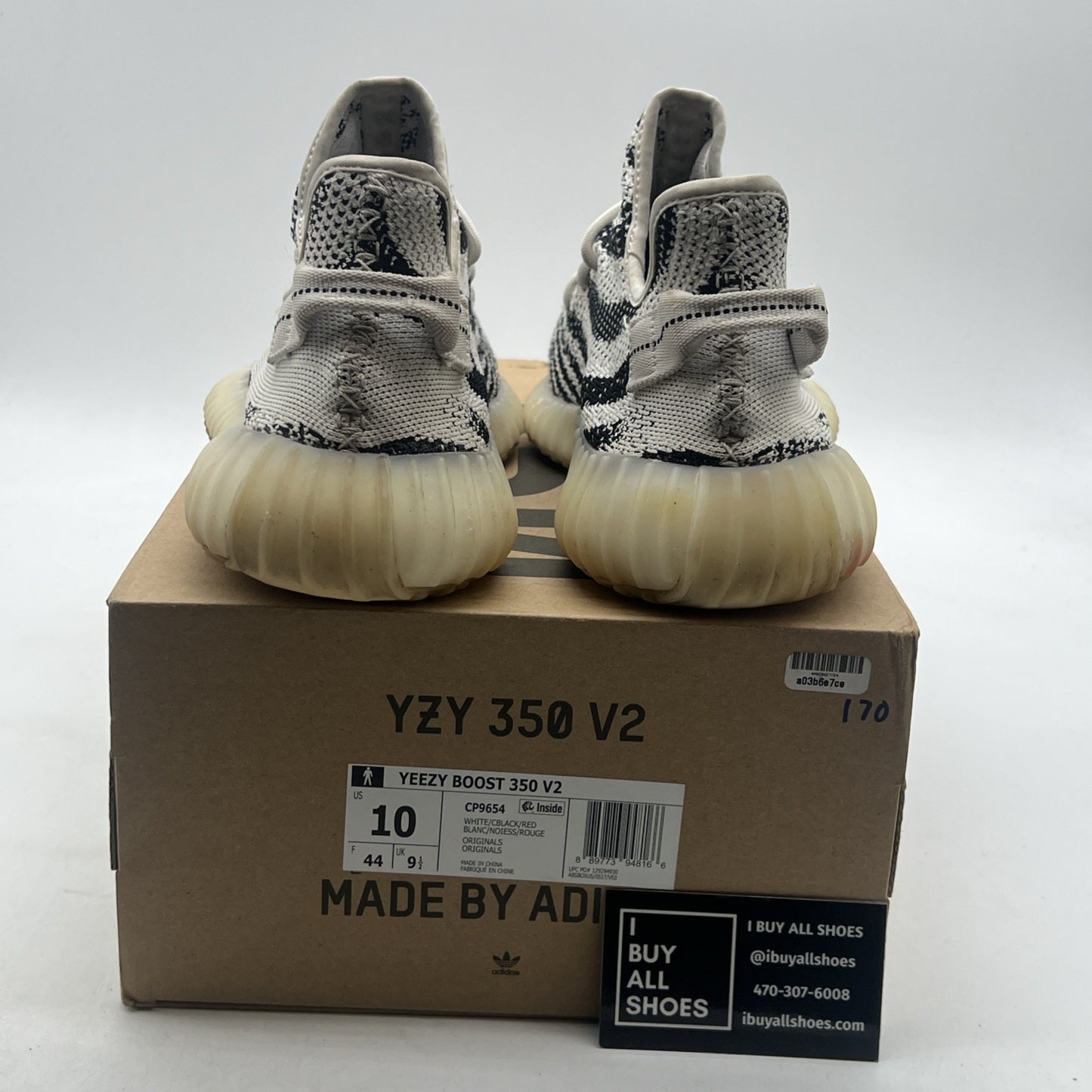 Size 10 - adidas Yeezy Boost 350 V2 Low Zebra (CP9654)