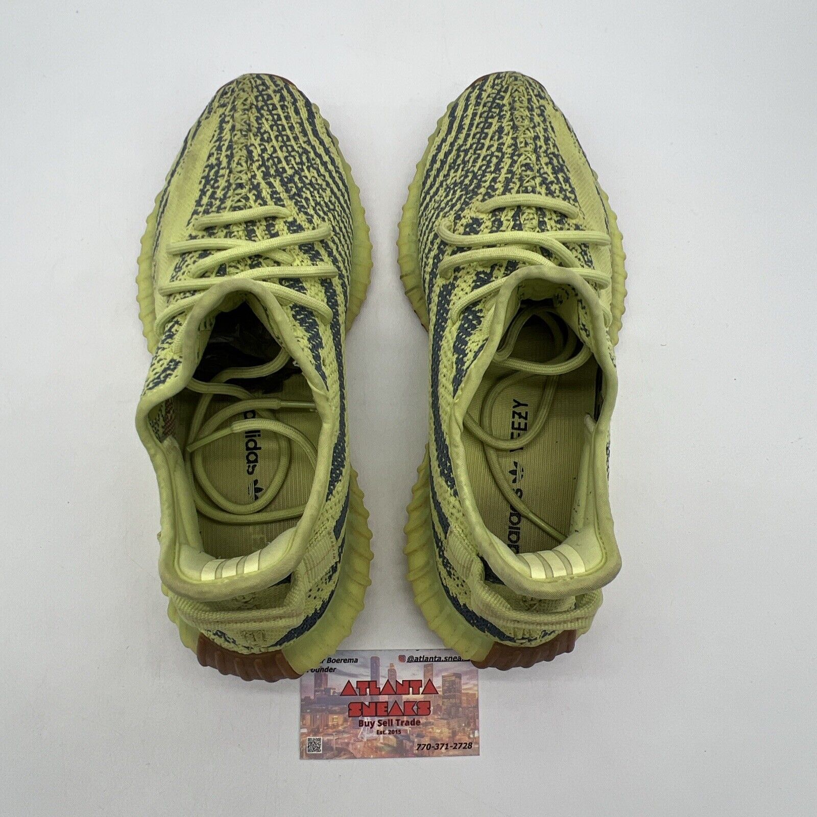 Size 9.5 - adidas Yeezy Boost 350 V2 Low Semi Frozen Yellow (B37572)