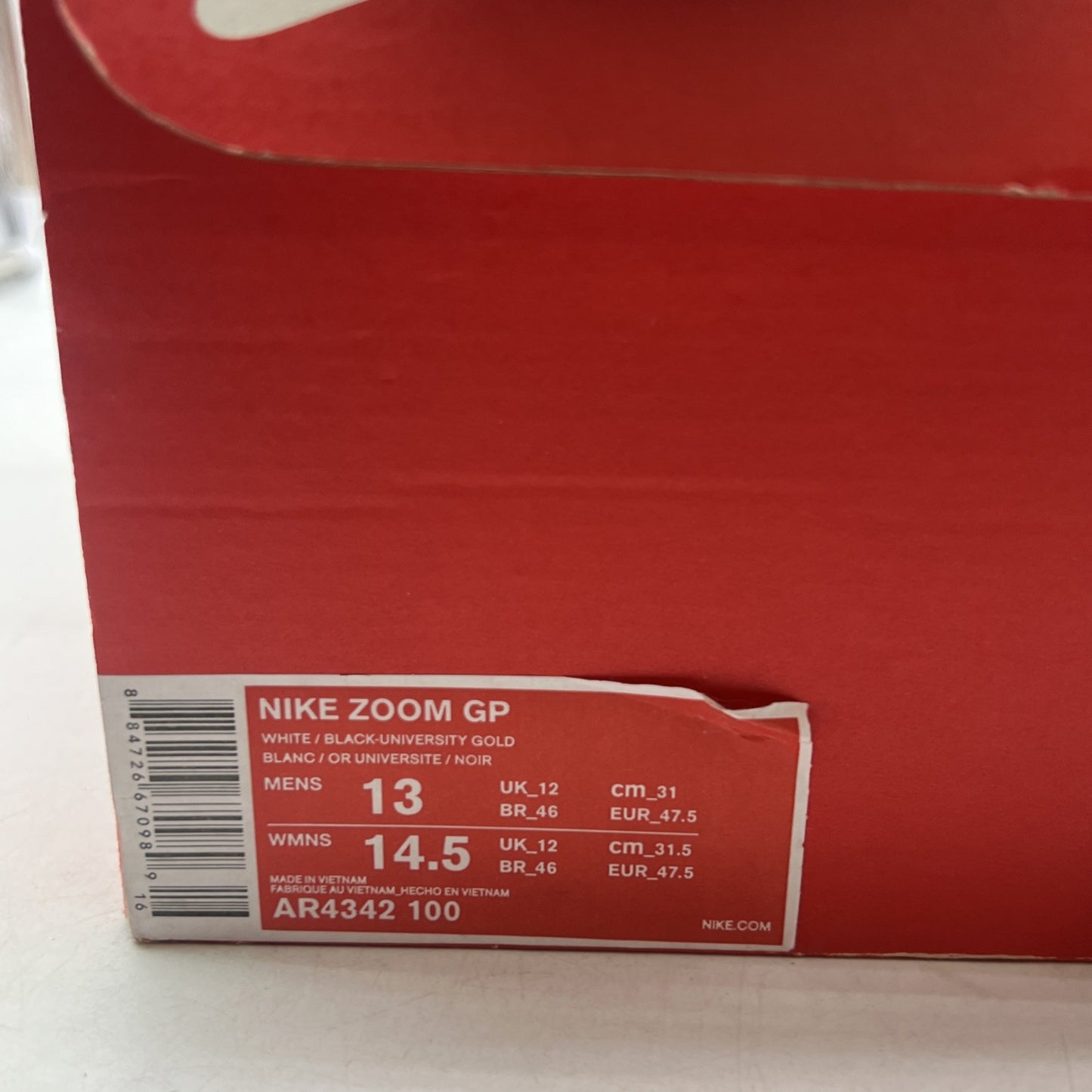 Size 13 - Nike Zoom GP Retro 2019 OG (AR4342-100)
