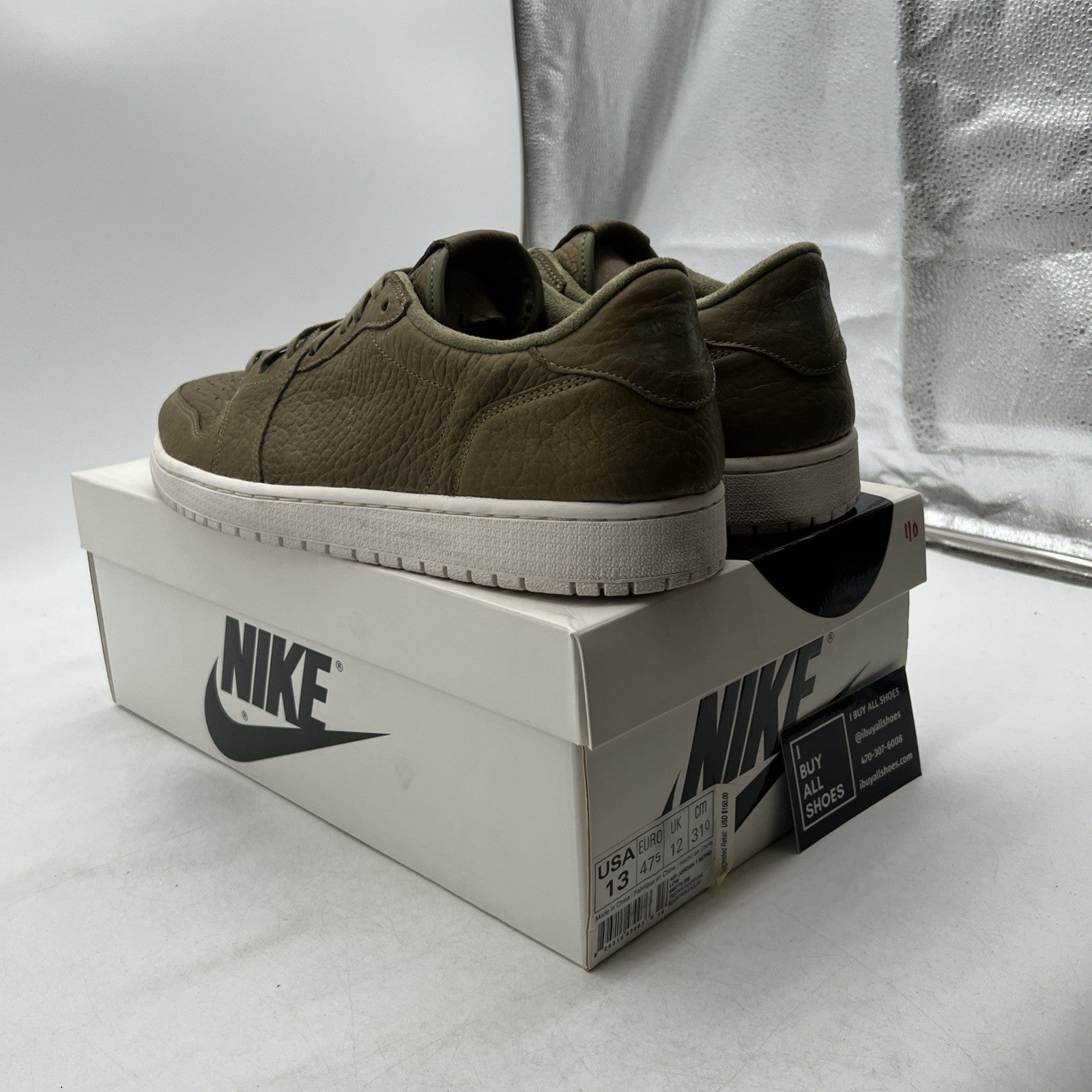 Size 13 - Air Jordan 1 Retro Swooshless Low Trooper (848775-205)