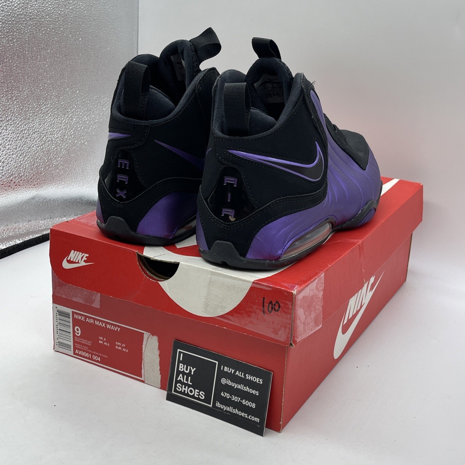 Size 9 - Nike Air Max Wavy Eggplant Black Purple (AV8061-004)