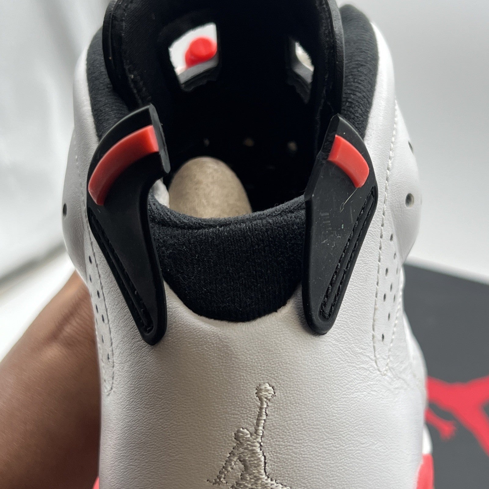 Size 9.5 - Air Jordan 6 Retro 2014 White Infrared (384664-123)