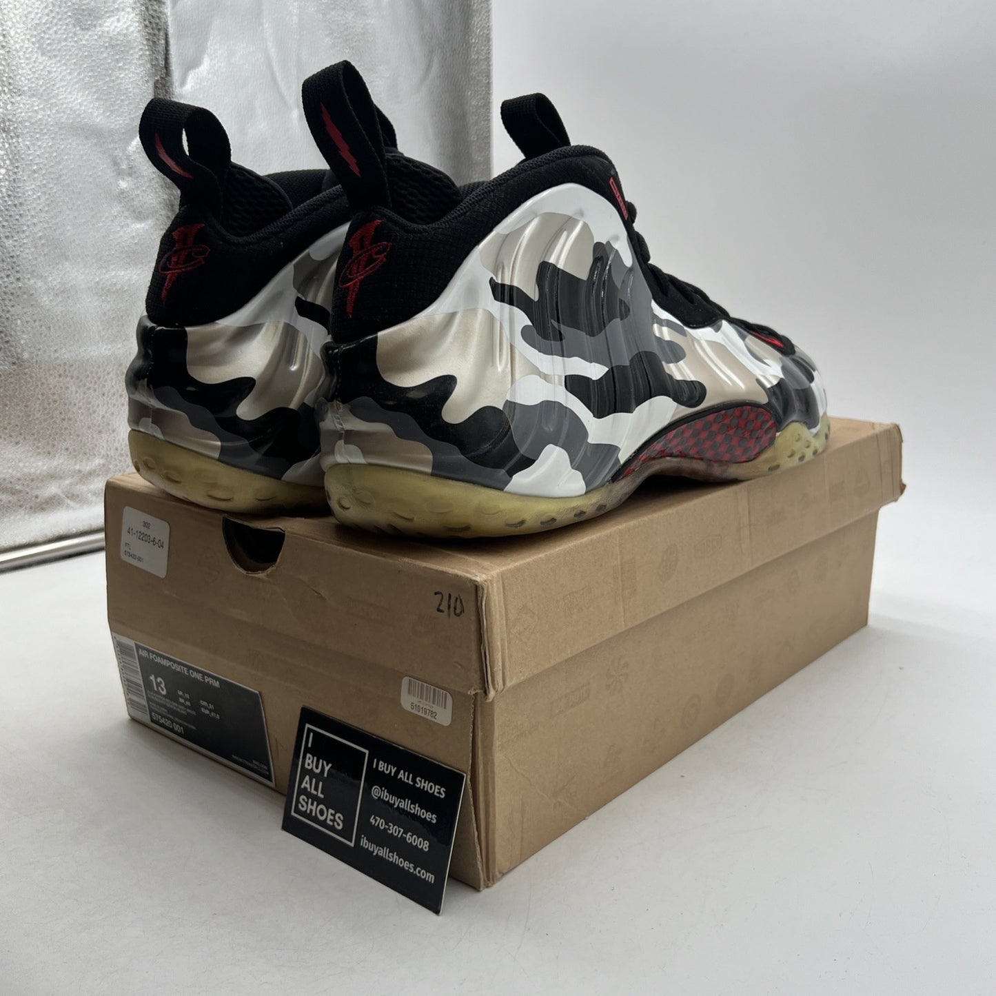 Size 13 - Nike Air Foamposite One PRM Fighter Jet (575420-001)