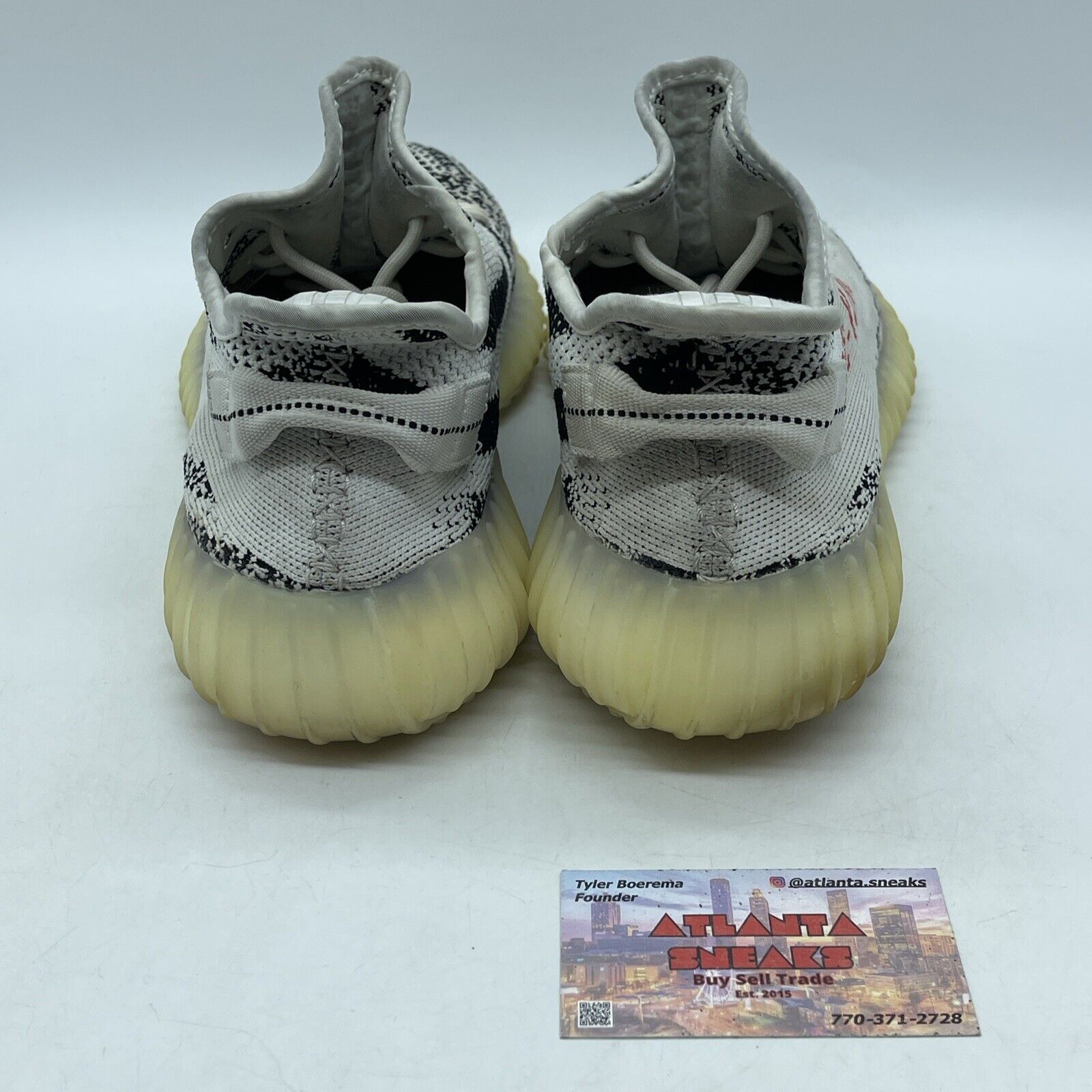 Size 11 - adidas Yeezy Boost 350 V2 Low Zebra White Black Red Suede (CP9654)