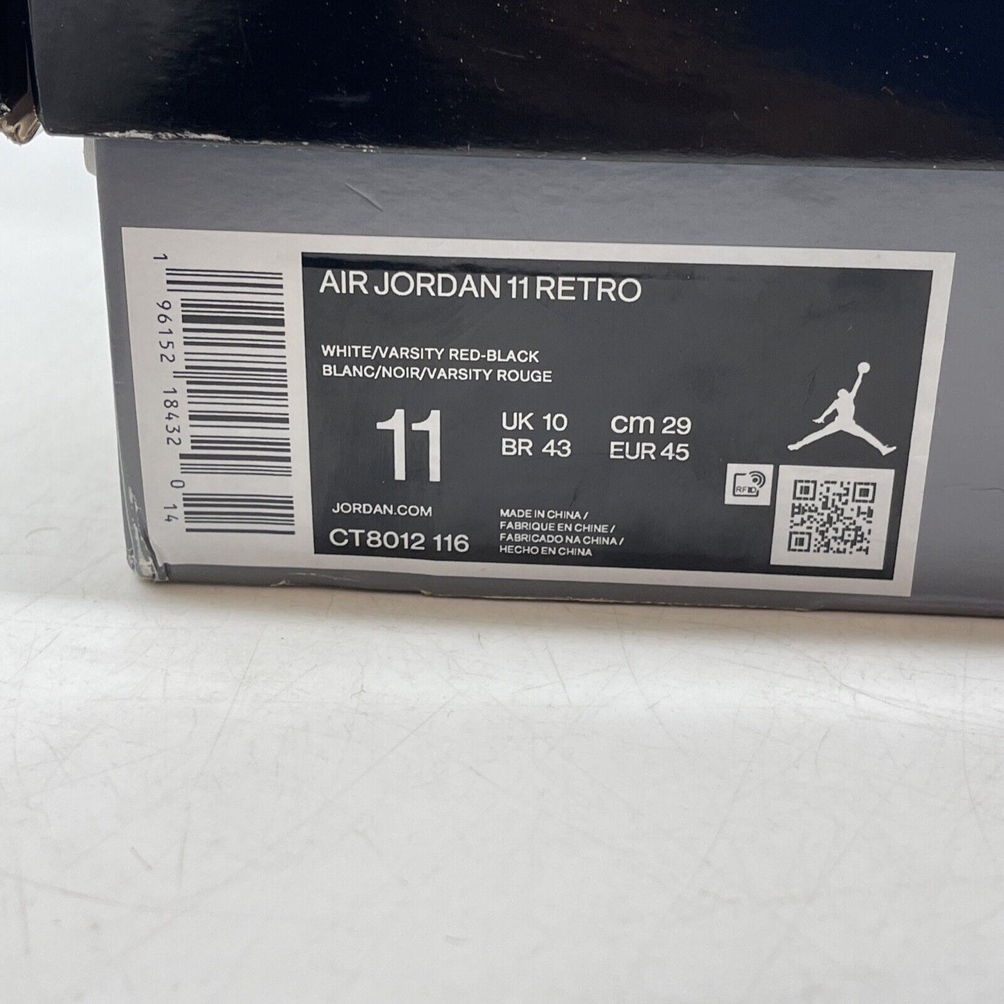 Size 11 - Jordan 11 Retro High Cherry White Leather (CT8012-116)